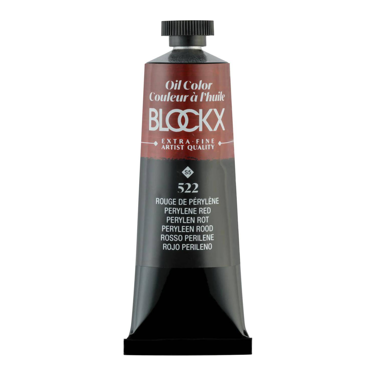 Blockx 3x Ölfarbe, Perylenrot -Tube 35ml - Perylenrot 213522BXC