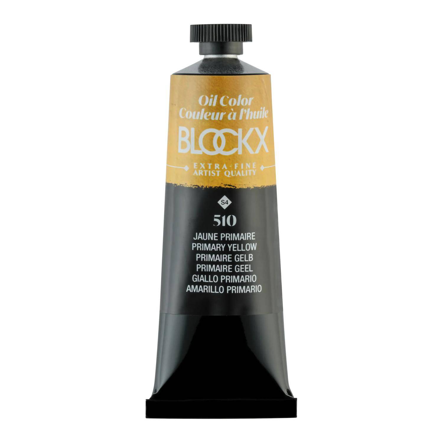 Blockx 3x Ölfarbe, Primärgelb - Tube 35ml - Primärgelb 213510BXC