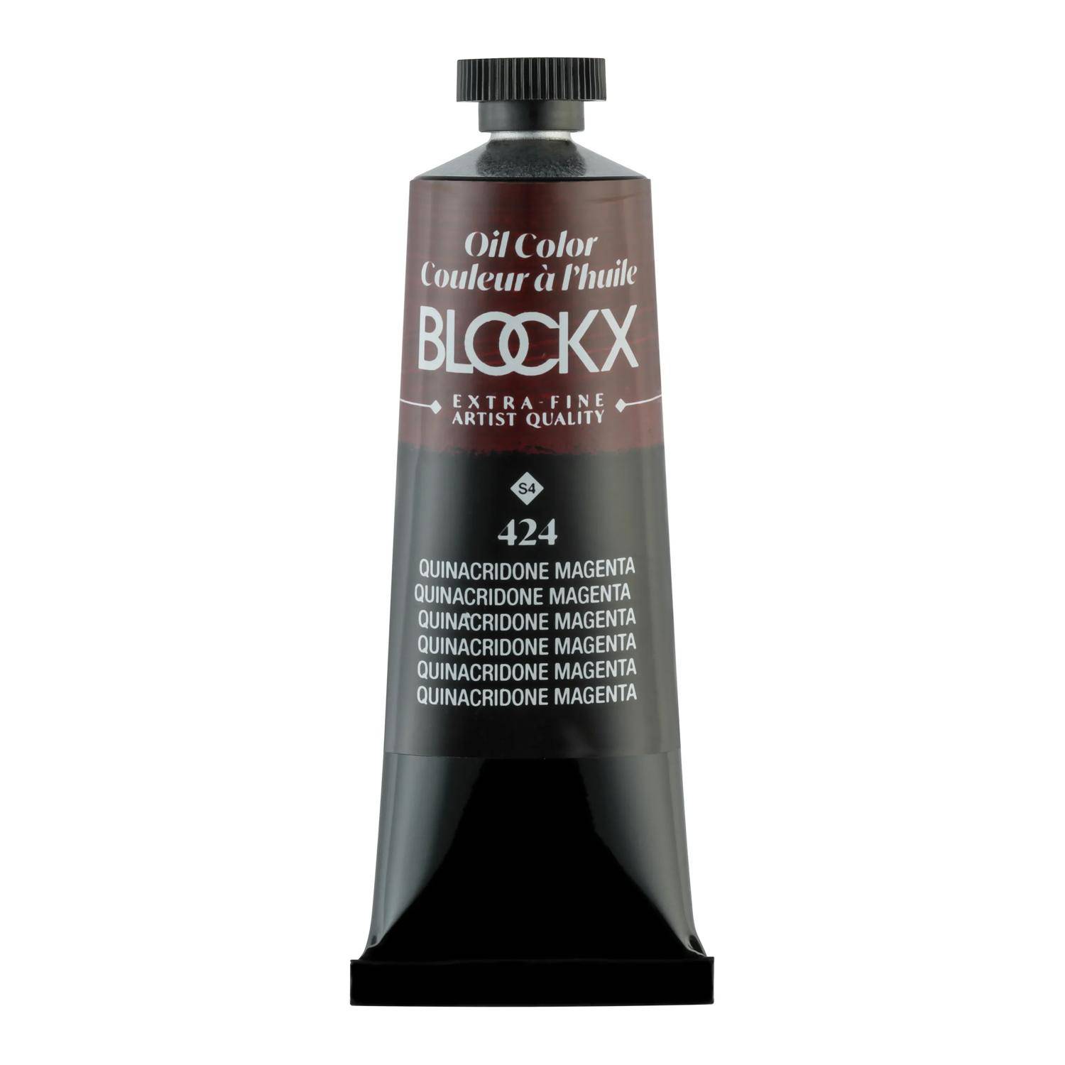 Blockx 3x Ölfarbe, Quinacridon Magenta -Tube 35ml Quinacridon Magenta 213424BXC
