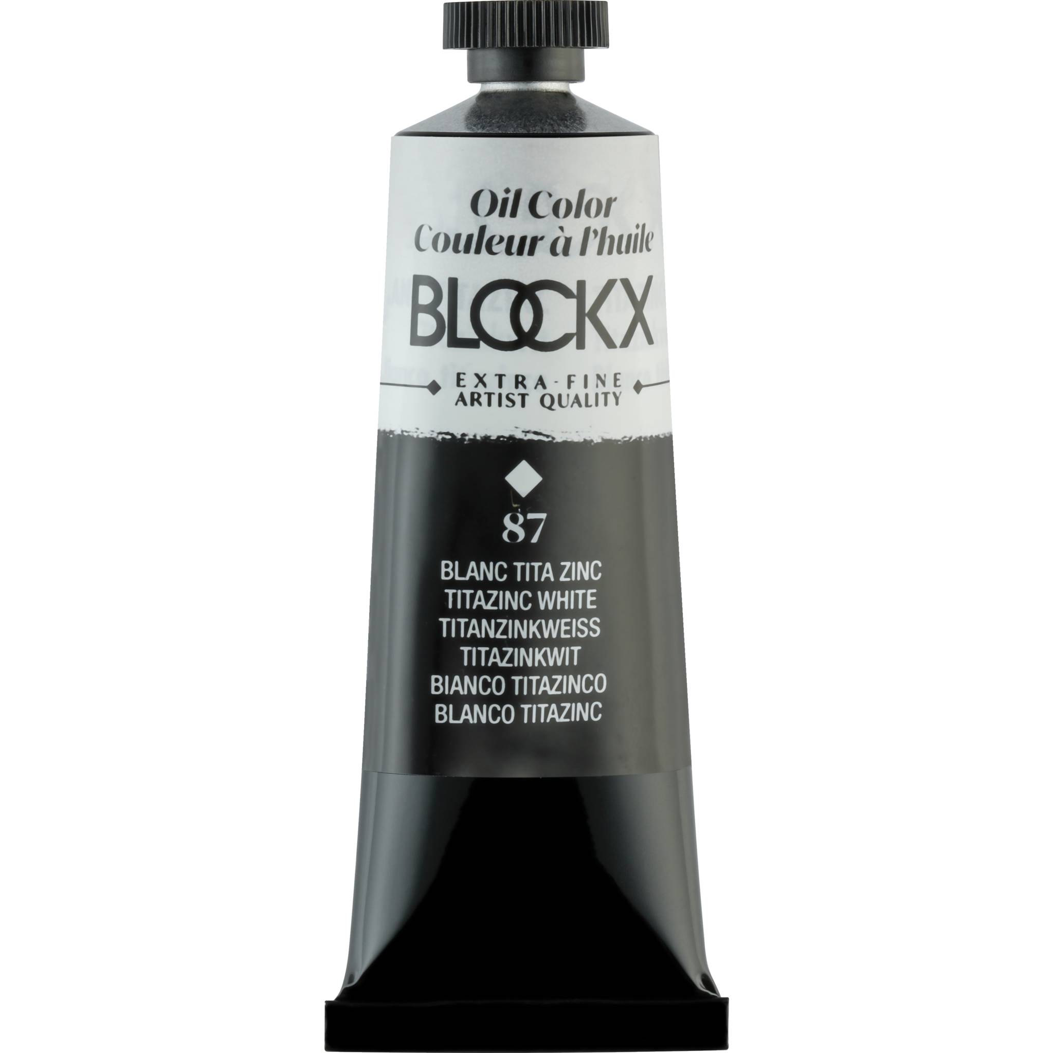 Blockx 3x Ölfarbe, Titanzinkweiß - Tube 35ml - Titanzinkweiß 213087BXC