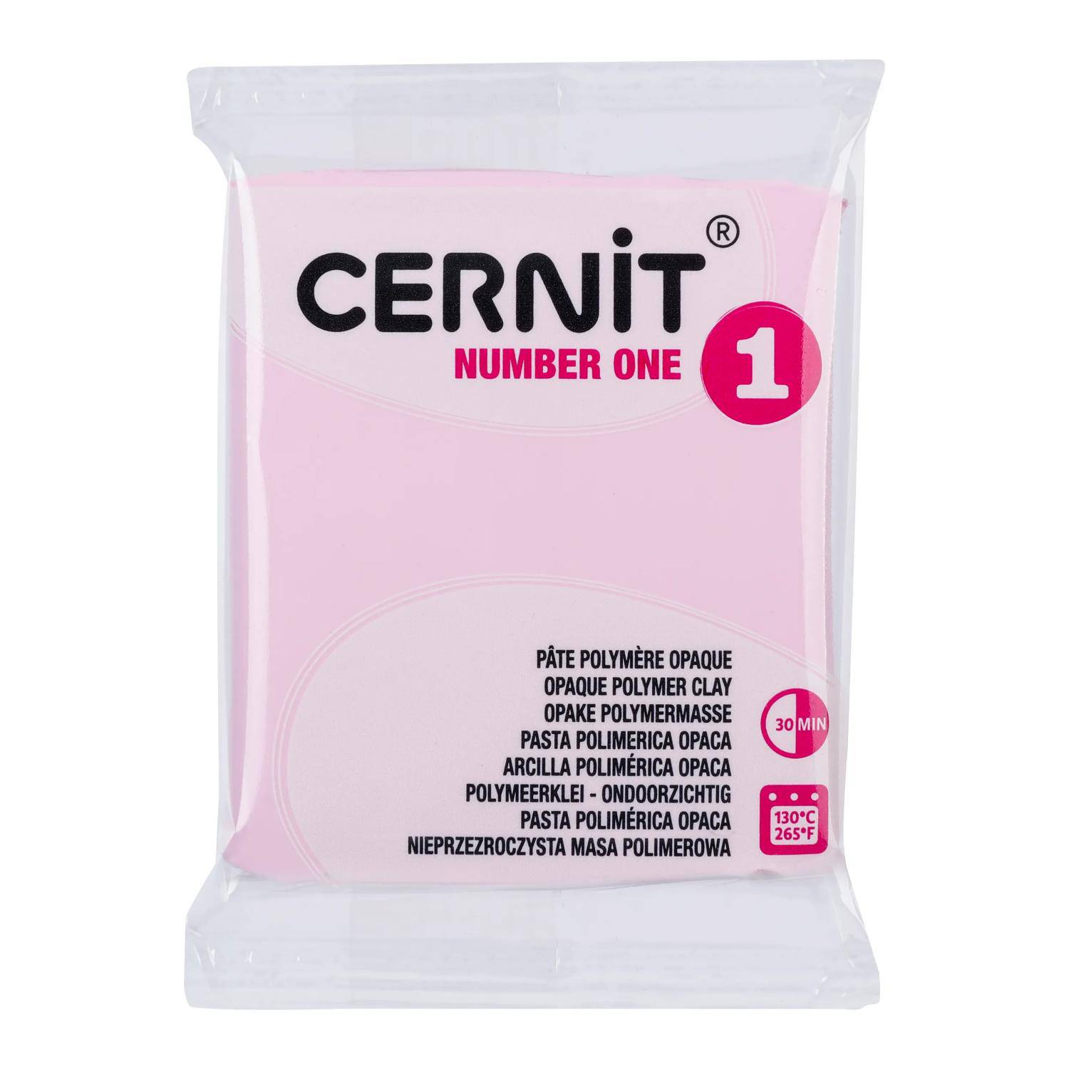 Cernit 6x Number One, Polymer-Modelliermasse, 56g, Rosa CE0900056482C