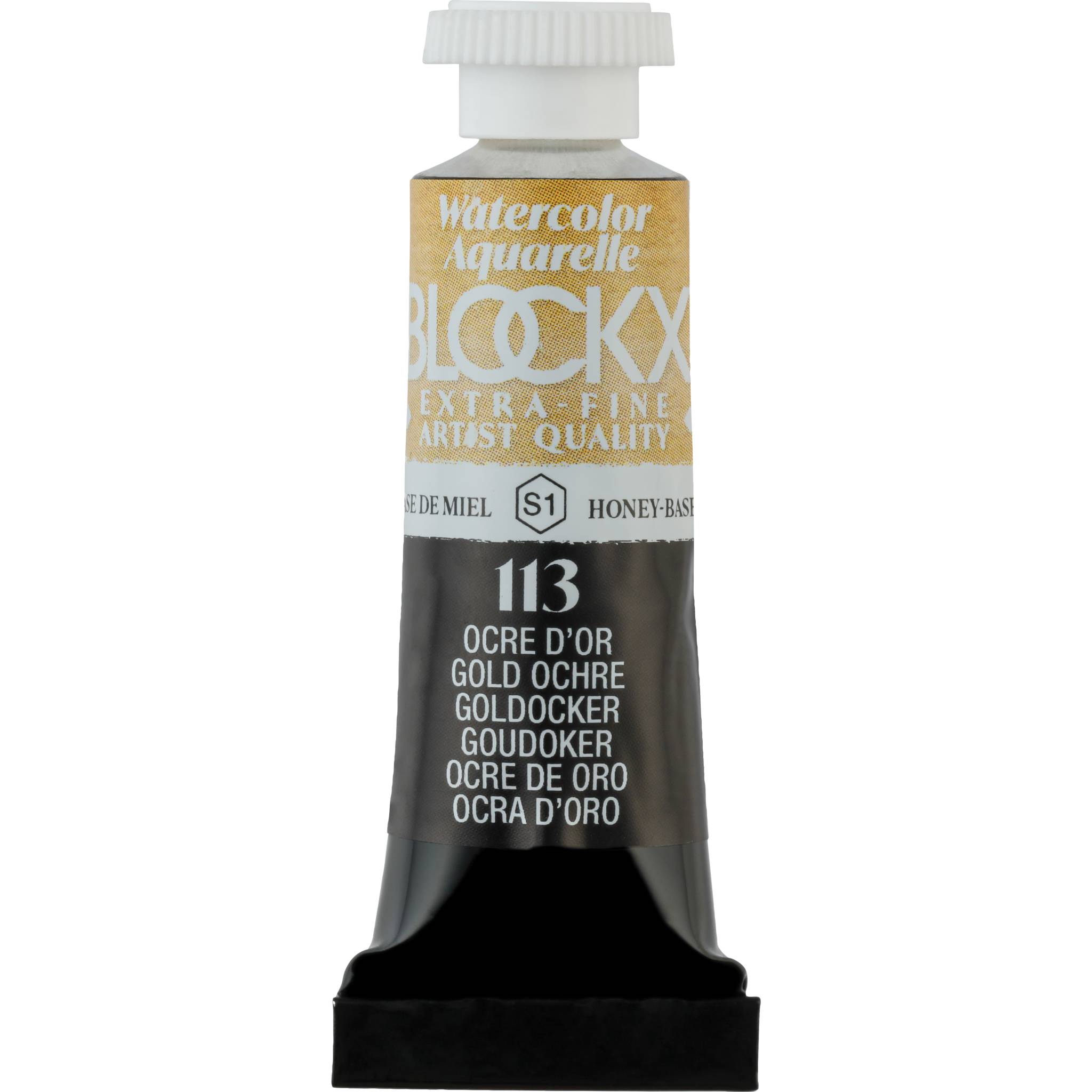 Blockx 3x Aquarellfarbe, Ockergold - Tube 5ml - Ockergold 43113BXC