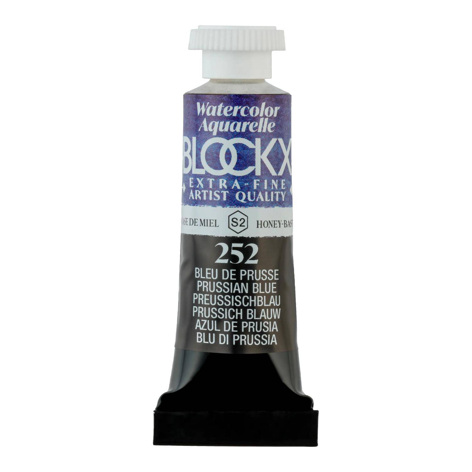 Blockx 3x Aquarellfarbe, Preußischblau - Tube 5ml - Preußischblau 43252BXC