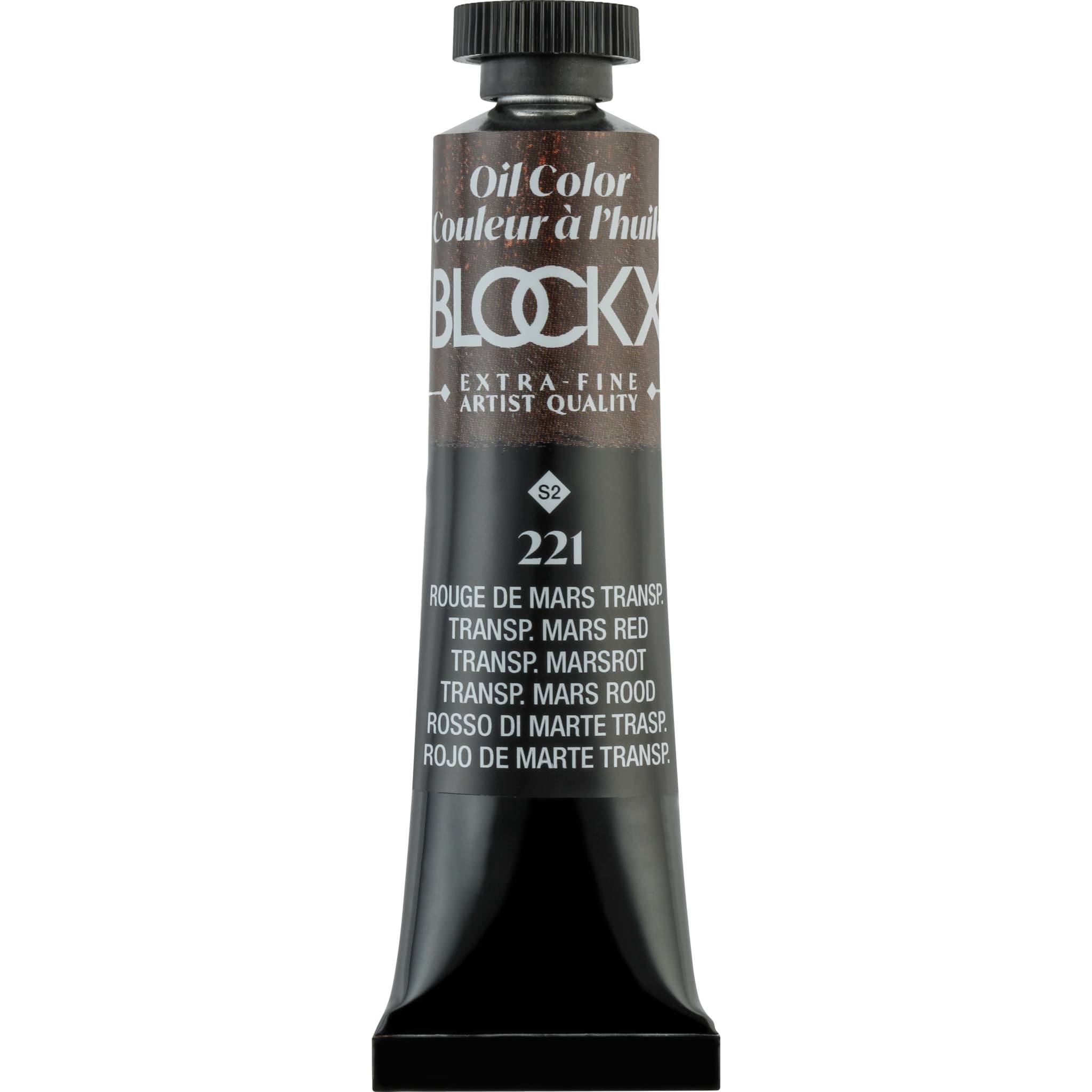 Blockx 3x Ölfarbe, Marsrot transparent, Tube 20ml Marsrot transparent| 212221BXC