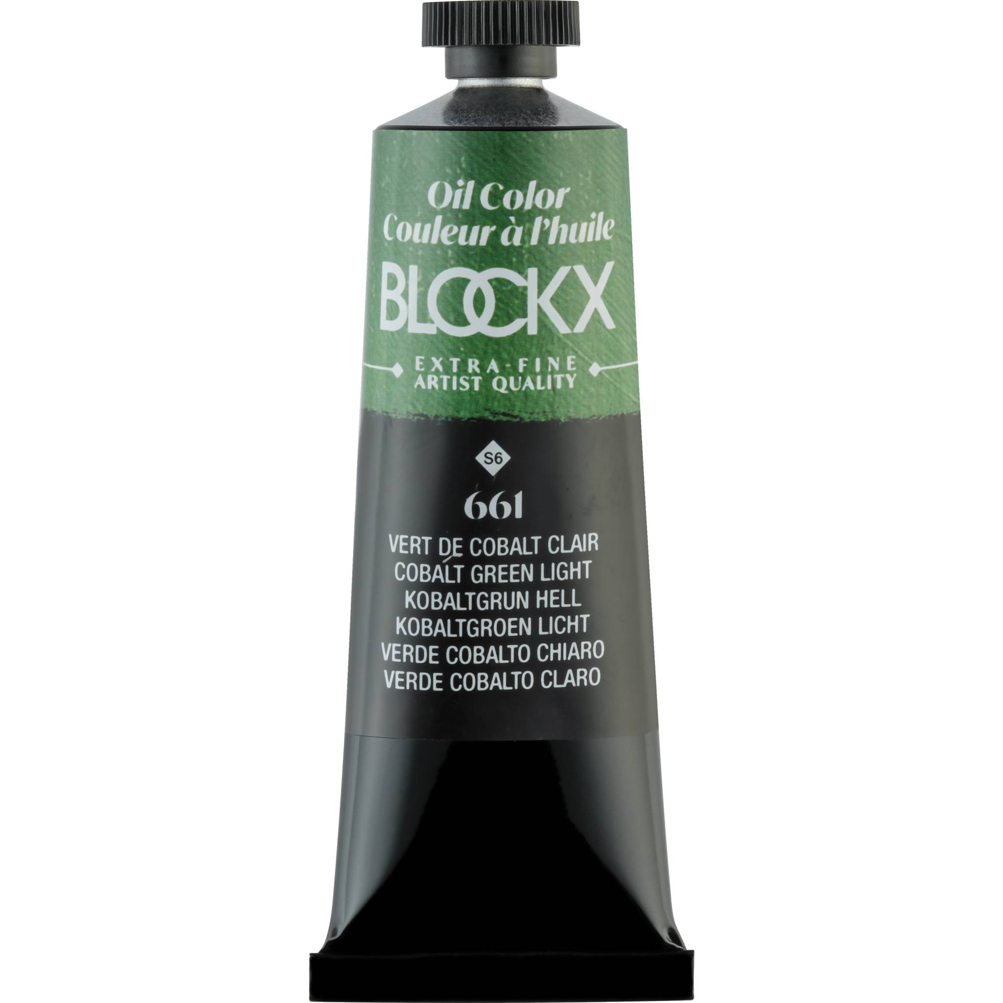 Blockx 3x Ölfarbe, Kobaltgrün hell - Tube 35ml - Hellkobaltgrün 213661BXC