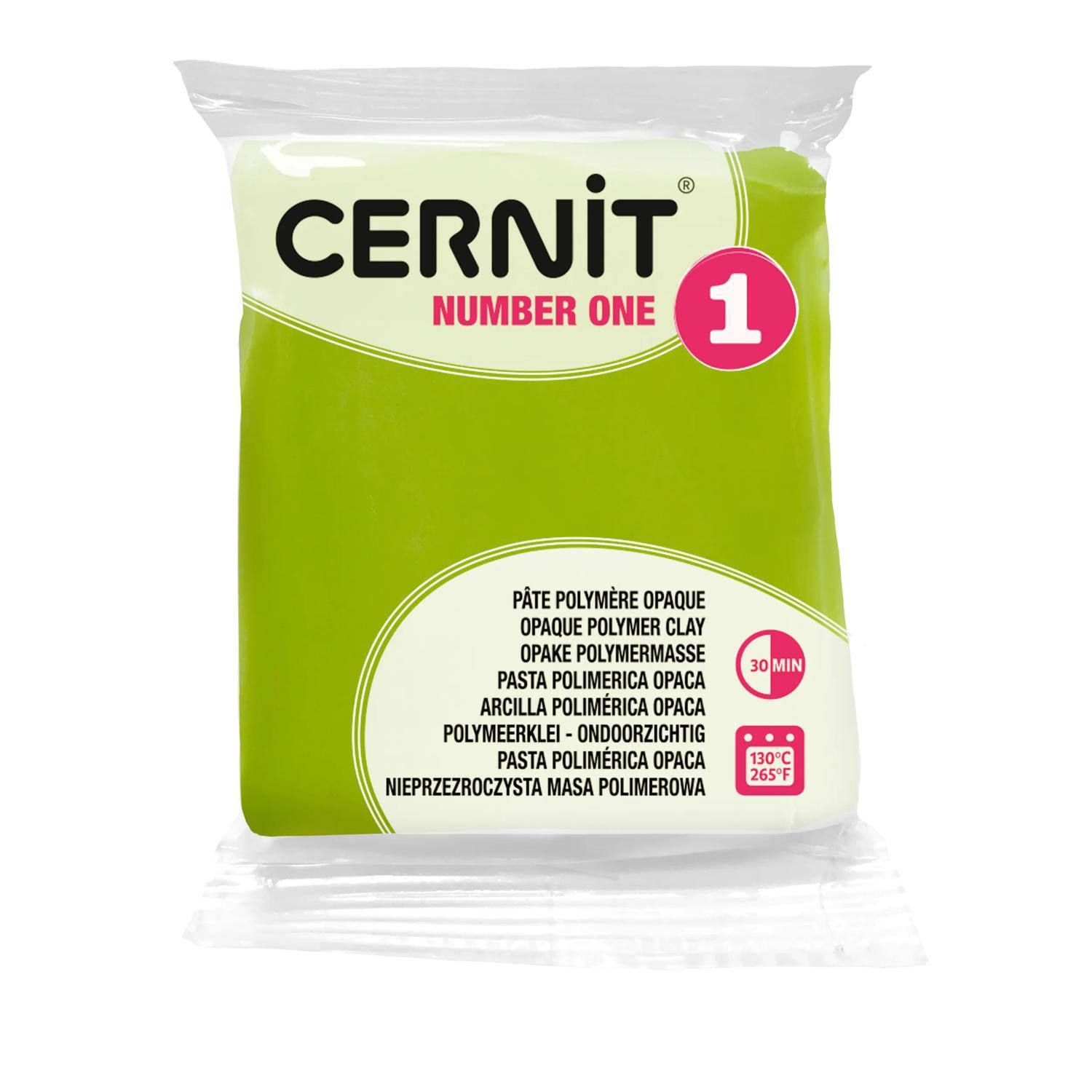 Cernit 6x Number One 56g, Aninsgrün - Zitrusgrün CE0900056601C