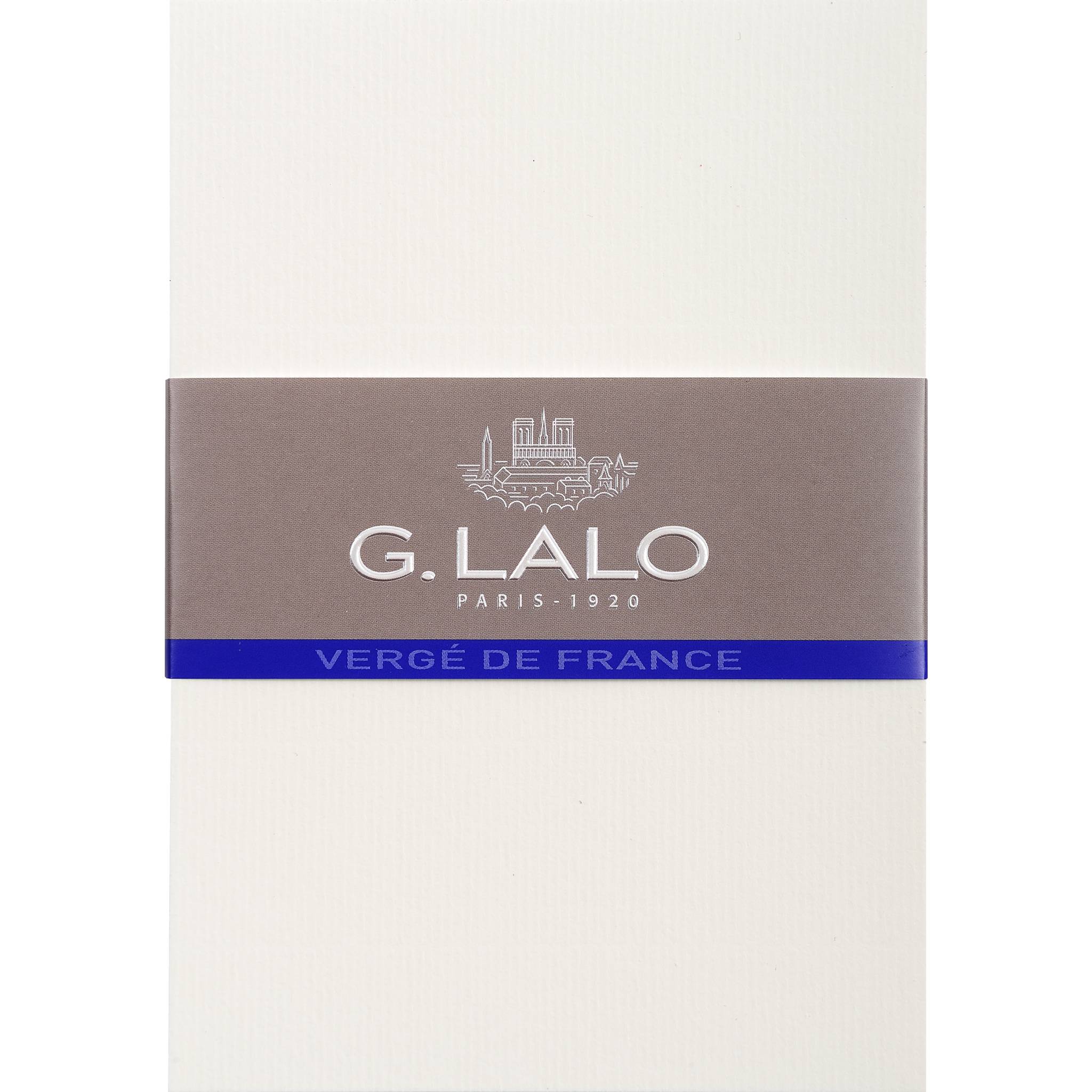 G.Lalo 5x Lalo, Packung mit 25 Karten Vergé de France C6 107x152mm - Weiß 54300L