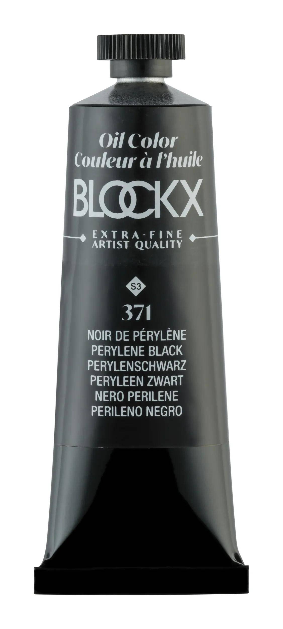 Blockx 3x Ölfarbe, Perylenschwarz -Tube 35ml - Perylenschwarz 213371BXC