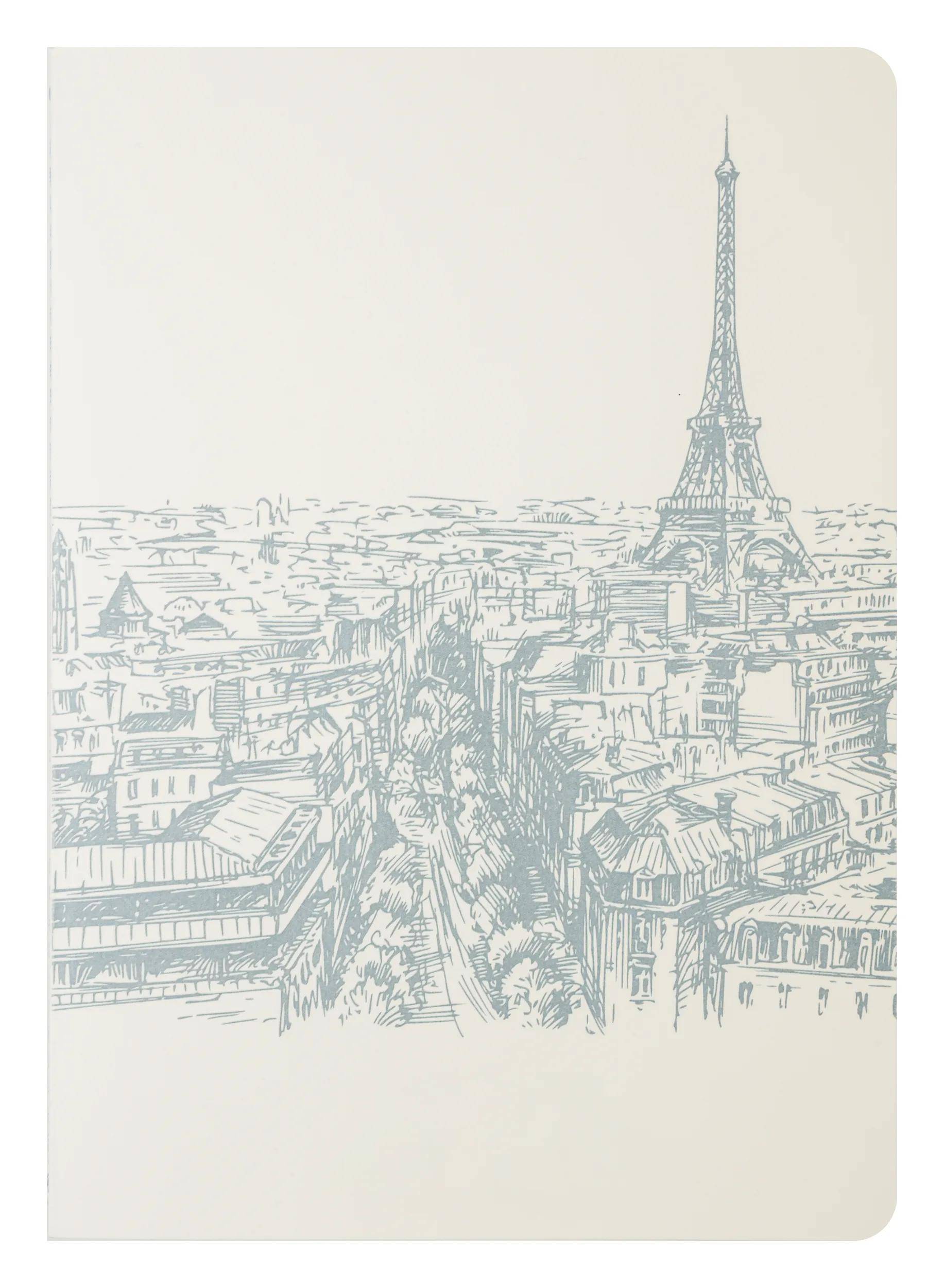 Jacques Herbin 5x A5-Notizbuch # D#cher von Paris - Grau 93006T