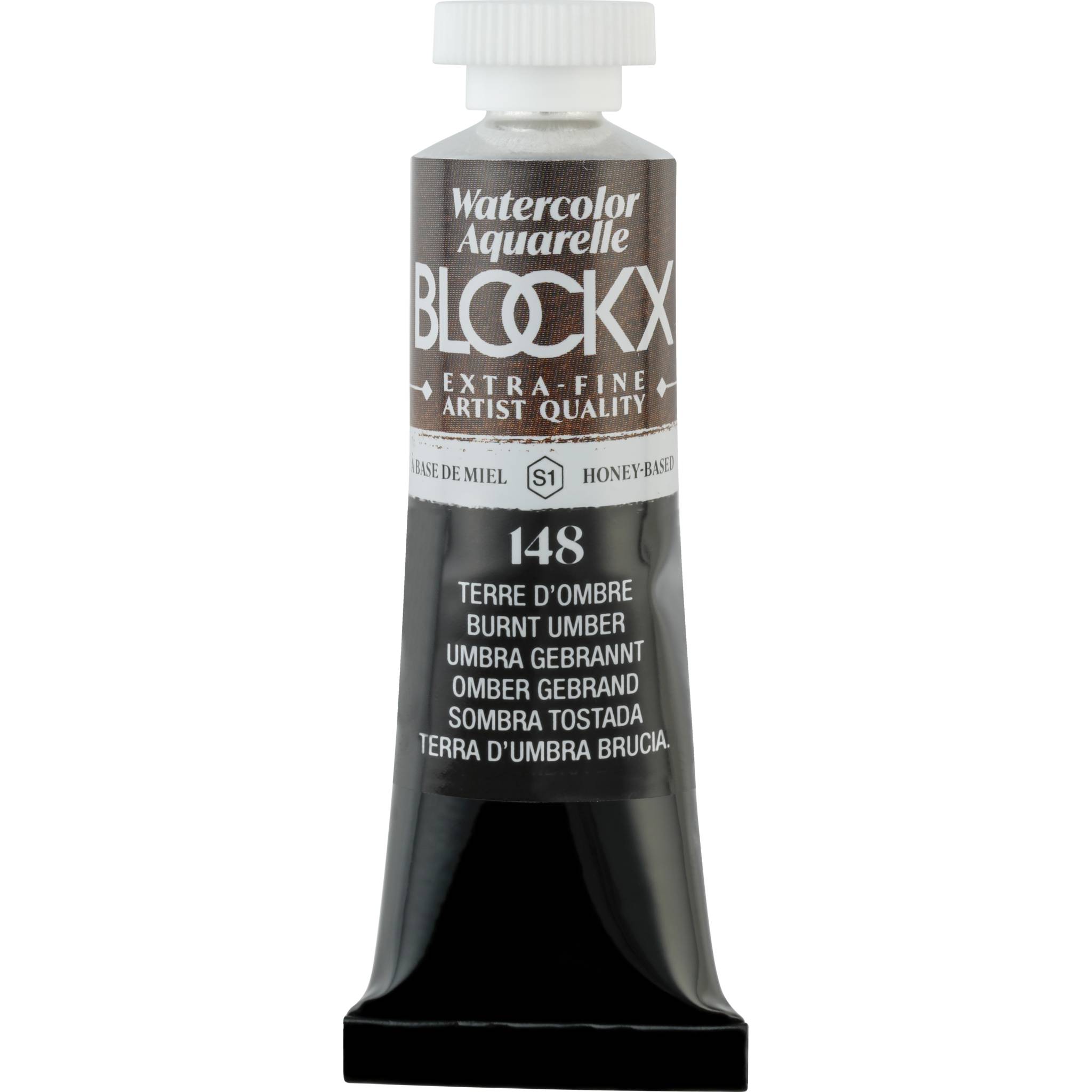 Blockx 3x Aquarellfarbe, Umbra gebrannt - Tube 15ml - Umbra 44148BXC