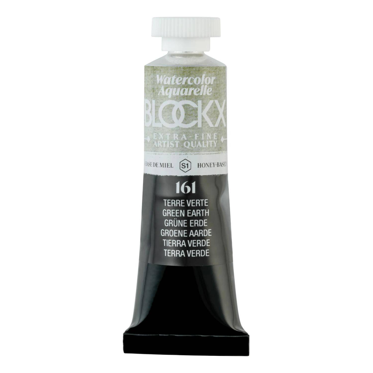 Blockx 3x Aquarellfarbe, Grüne Erde - Tube 15ml - Grüne Erde 44161BXC