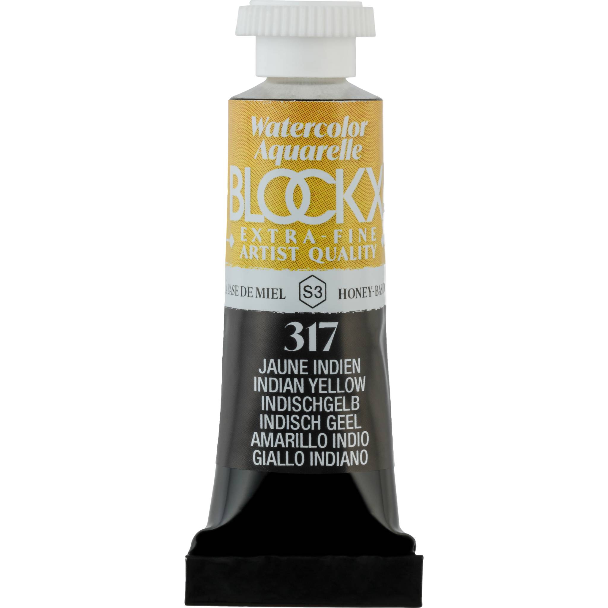 Blockx 3x Aquarellfarbe, Indischgelb - Tube 5ml - Indischgelb 43317BXC