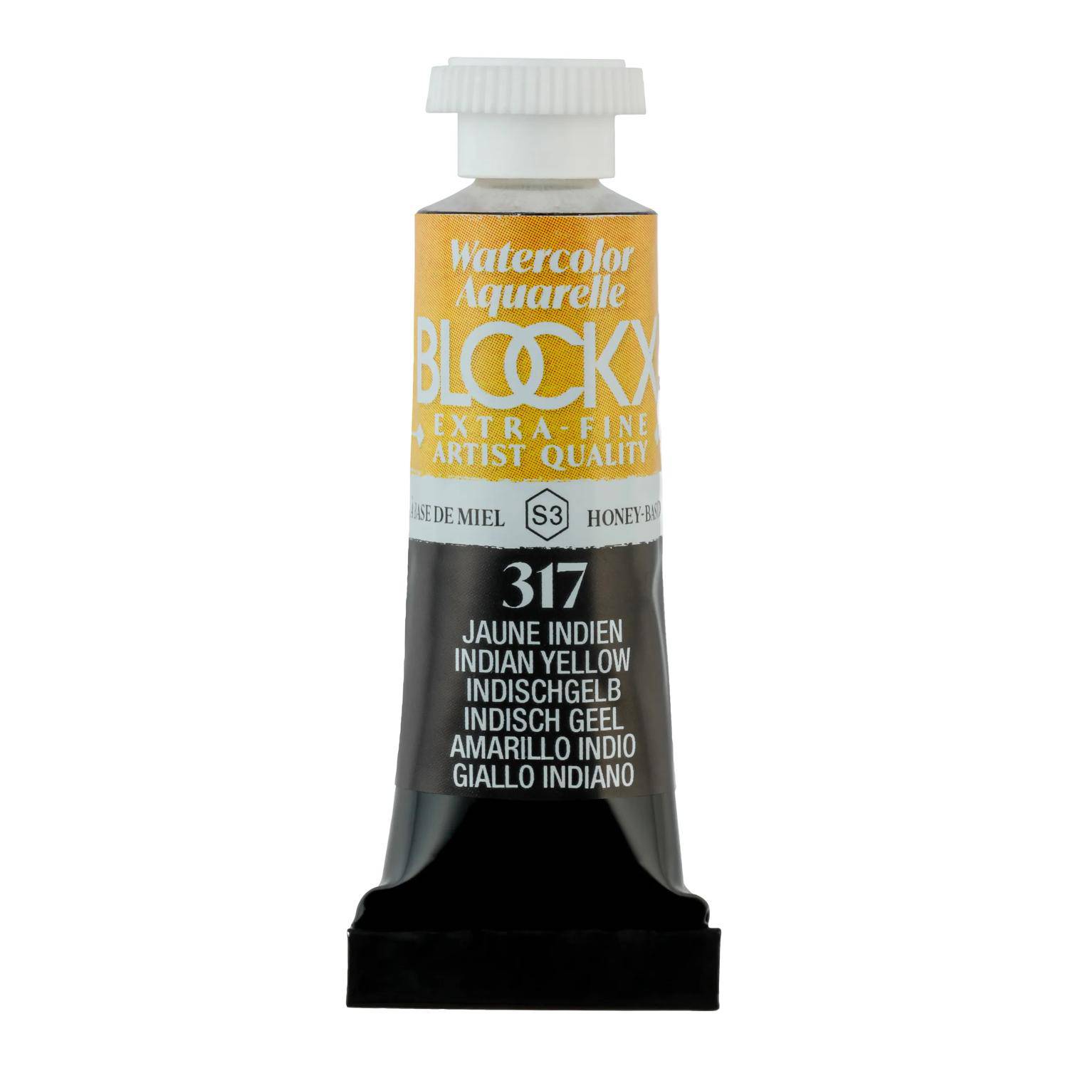 Blockx 3x Aquarellfarbe, Indischgelb - Tube 5ml - Indischgelb 43317BXC