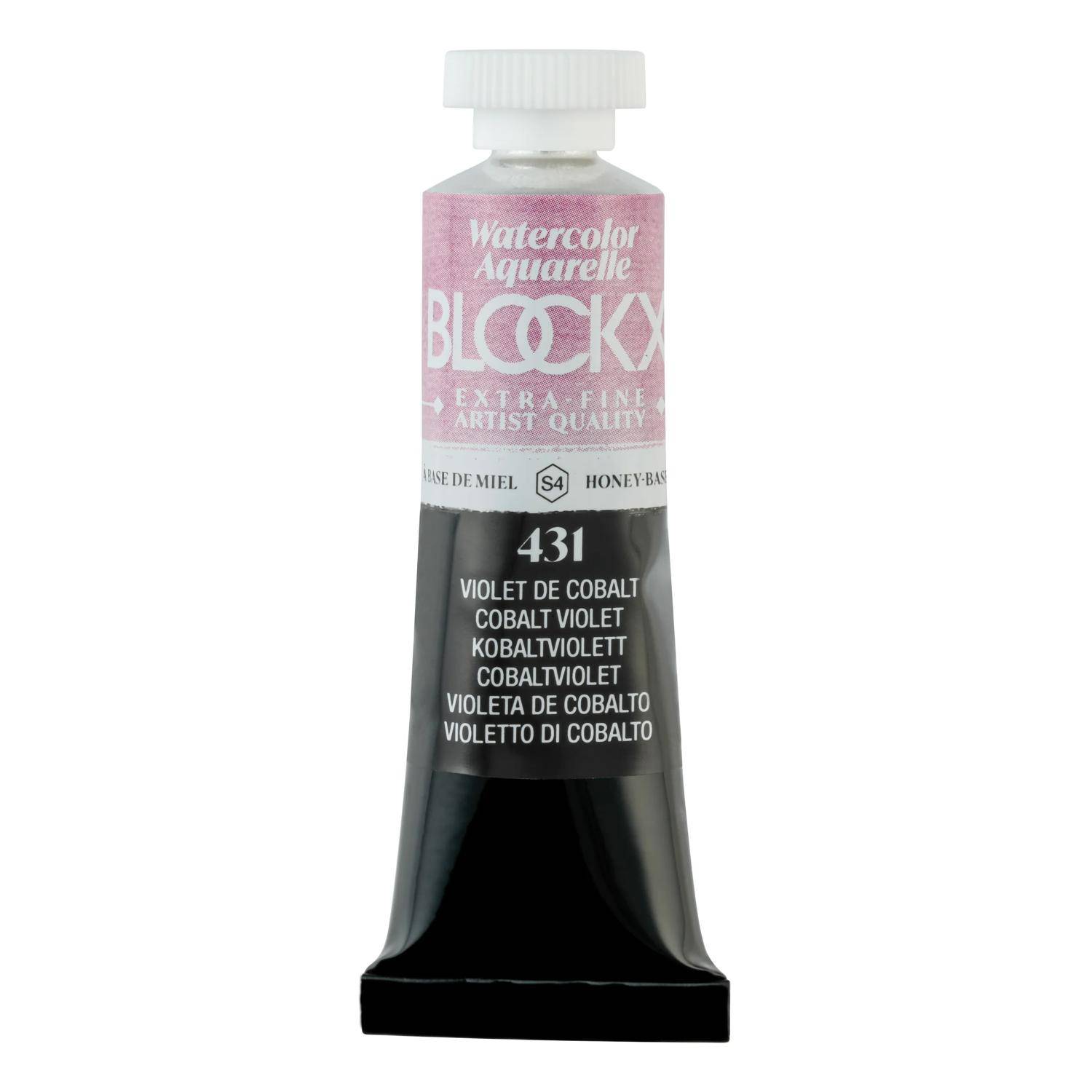 Blockx 3x Aquarellfarbe, Kobaltviolett - Tube 15ml - Kobaltviolett 44431BXC