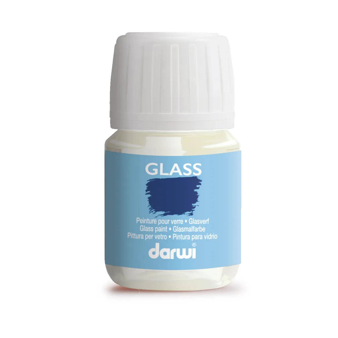 Darwi 5x DARWI Verdünner für Glasmalfarbe, Flakon 30ml Transparent DA0700030001C