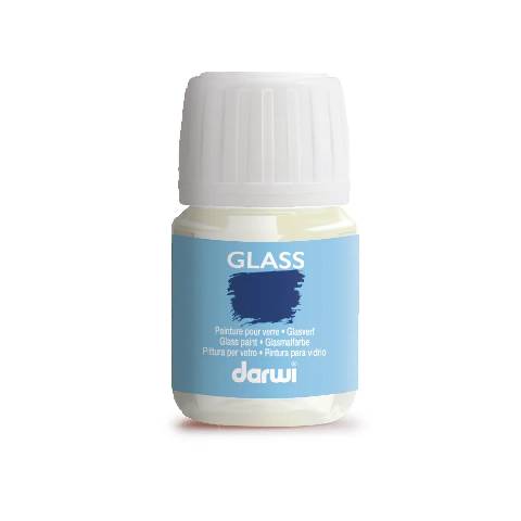 Darwi 5x DARWI Verdünner für Glasmalfarbe, Flakon 30ml Transparent DA0700030001C
