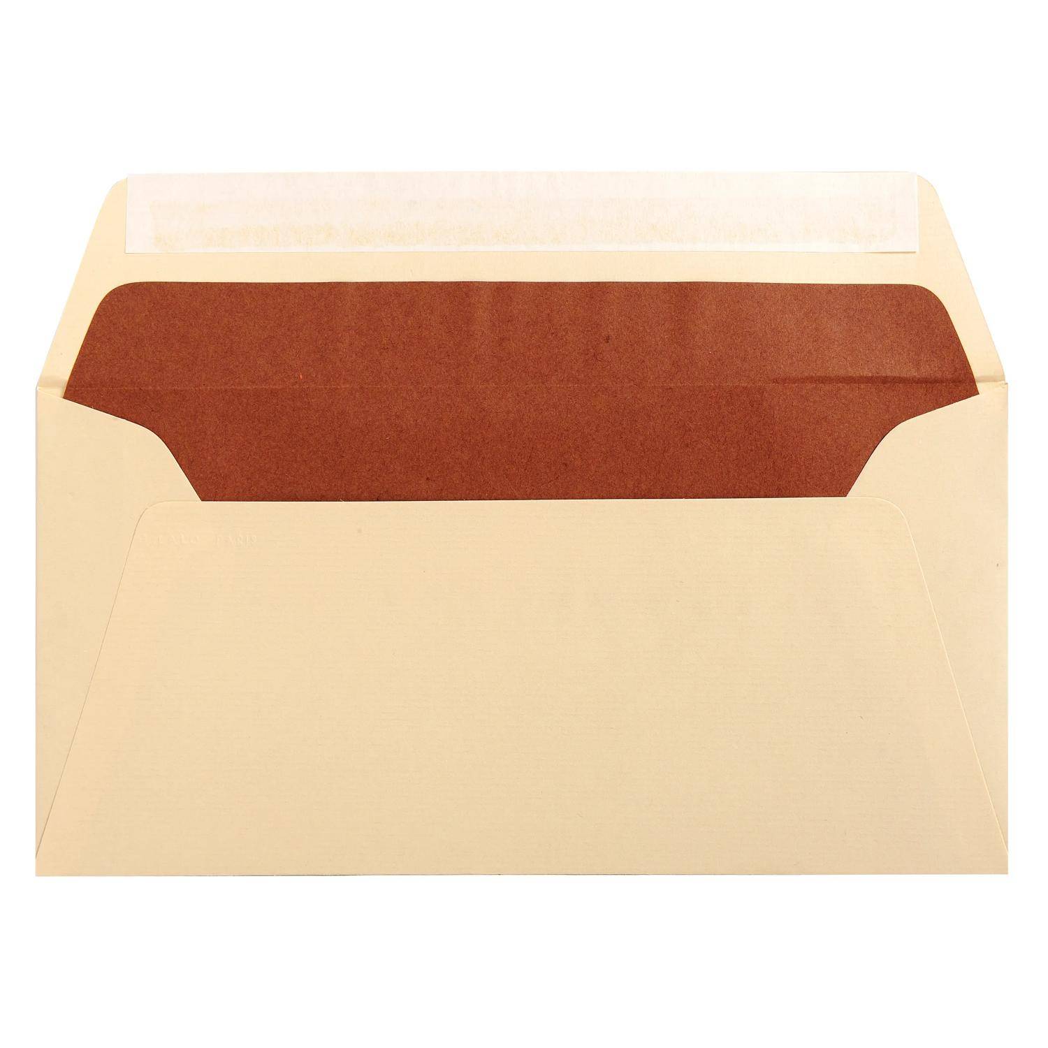 G.Lalo 10x Lalo, Packung 25 Umschlägen selbstklebend, 110x220mm Elfenbein 46116L