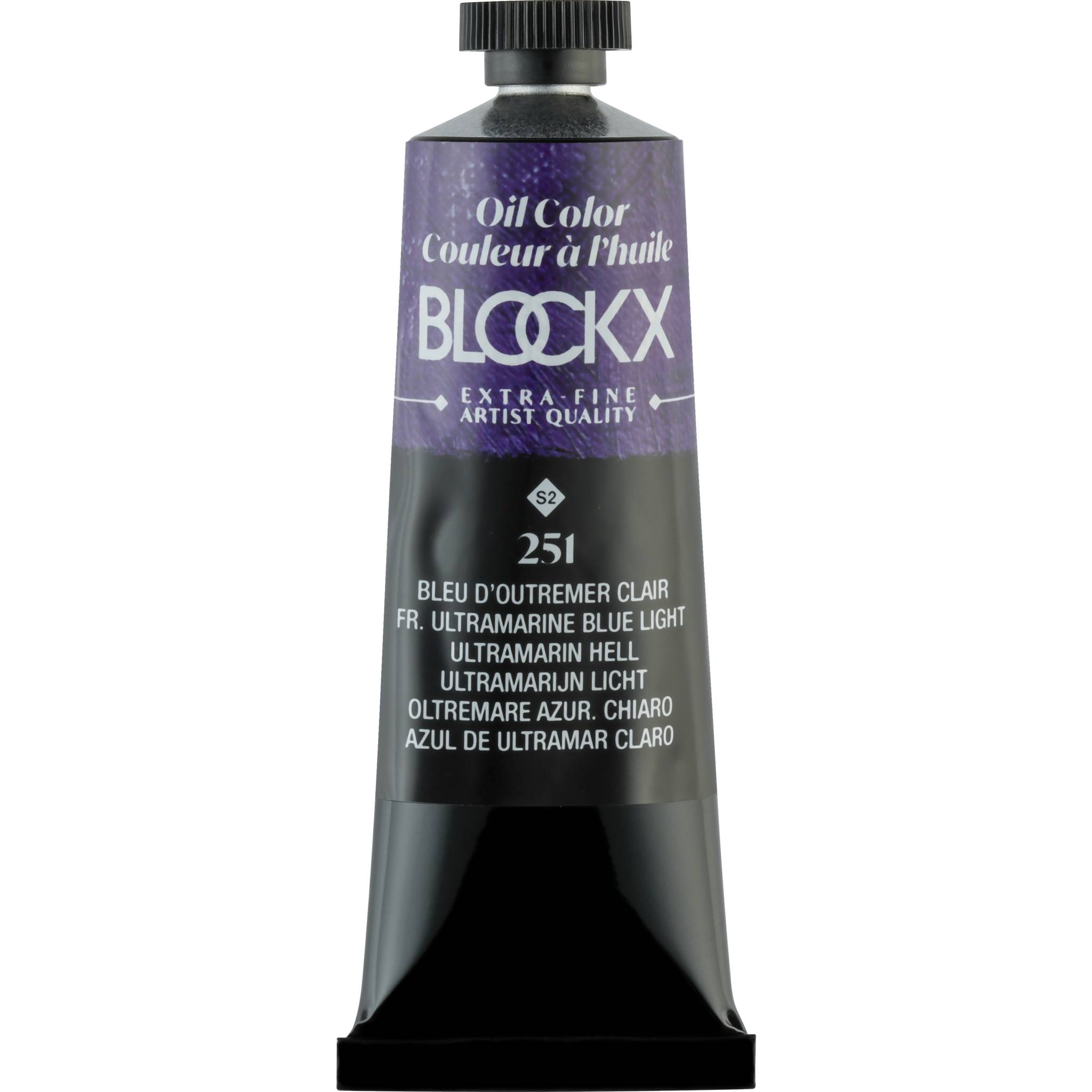Blockx 3x Ölfarbe, Ultramarinblau hell Tube 35ml Ultramarinblau hell| 213251BXC