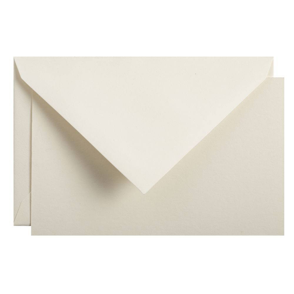G.Lalo 5x Korrespondenzset, 10 Karten und 10 Umschläge 90x140mm - Creme 29400L