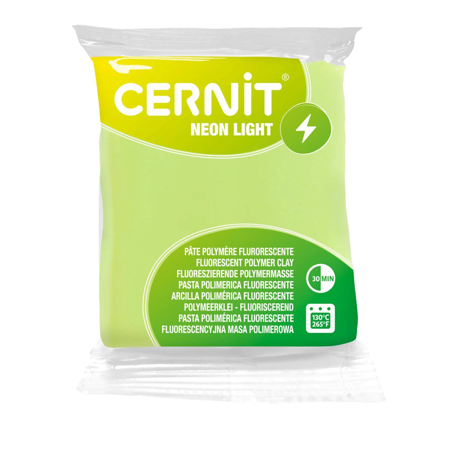 Cernit 6x Neon Light 56g, Gelb - Gelb CE0930056700C