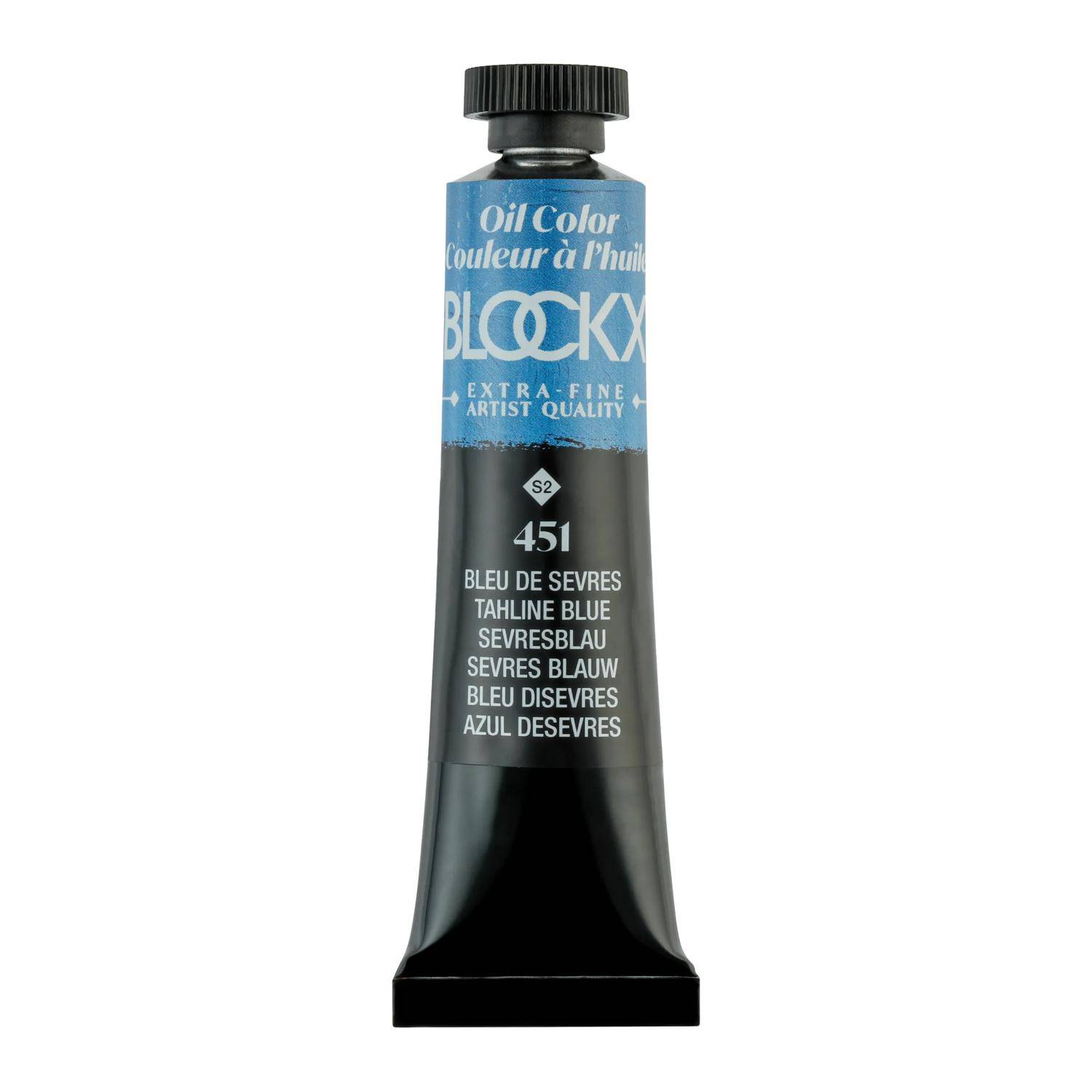 Blockx 3x Ölfarbe, Sevresblau, Tube 20ml - Bleu de Sèvres 212451BXC