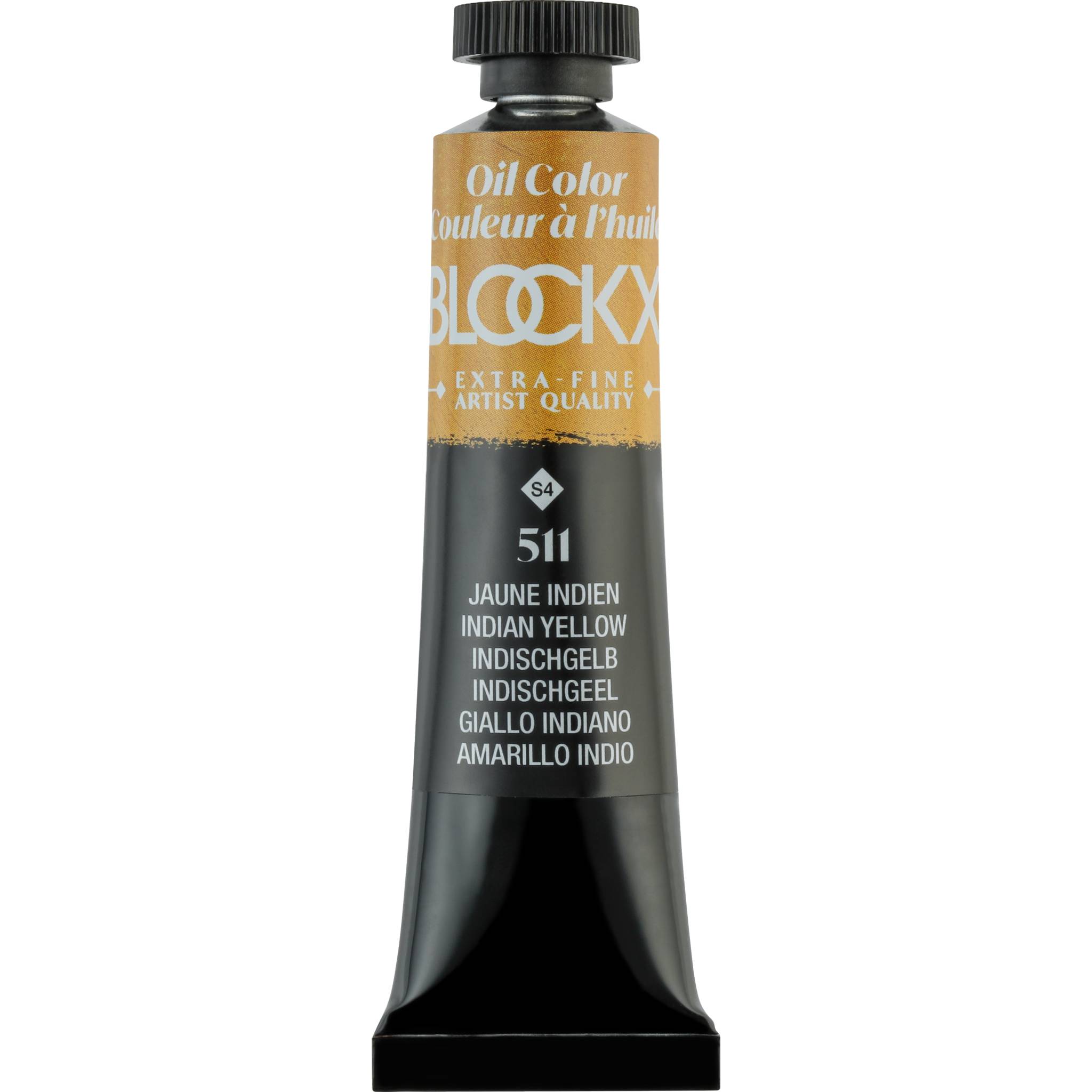 Blockx 3x Ölfarbe, Indischgelb, Tube 20ml - Indischgelb 212511BXC