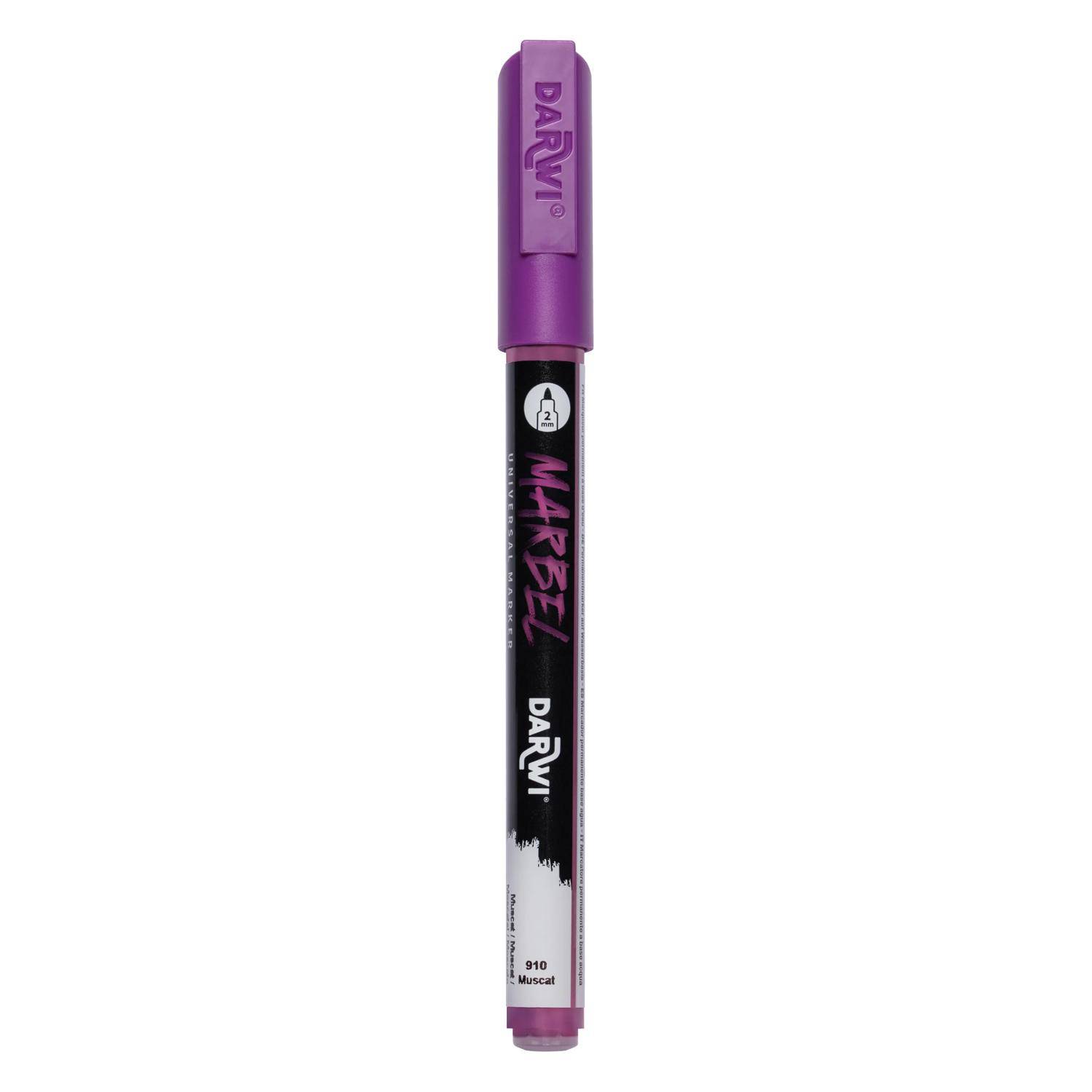 Darwi 6x Marker Acrylfarbe, konische feine Spitze 2mm Muskat DA0223002910C