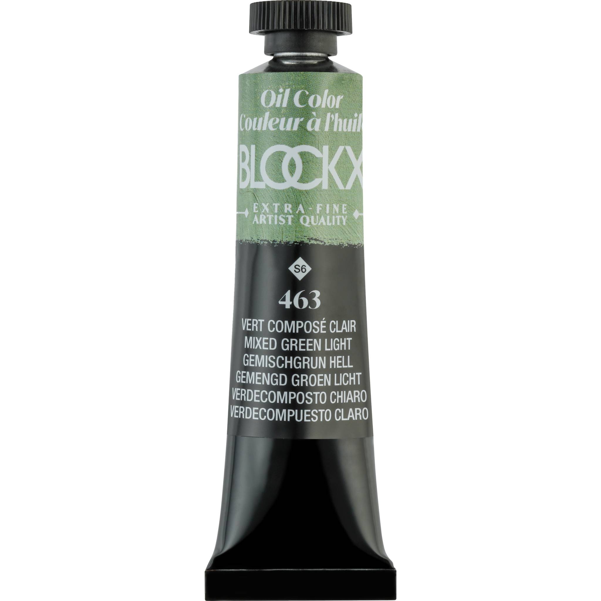 Blockx 3x Ölfarbe, Hellgrün, Tube 20ml - Gemischtgrün hell 212463BXC