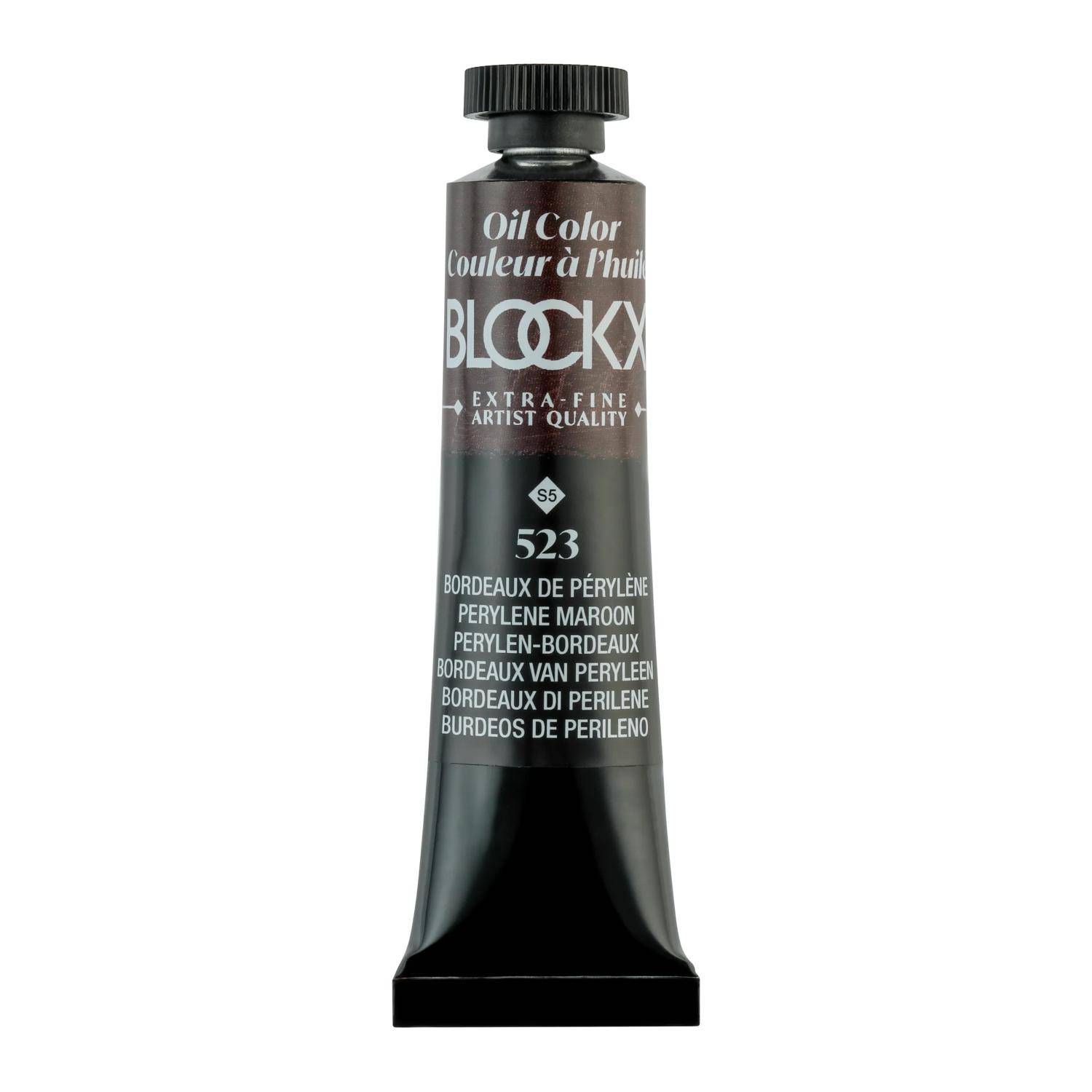 Blockx 3x Ölfarbe, Perylenbordeauxrot, Tube 20ml Bordeaux de pérylène 212523BXC