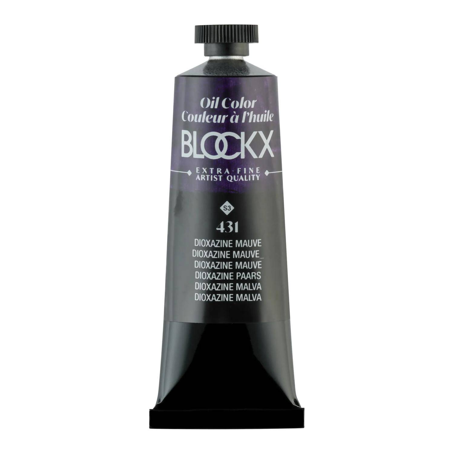Blockx 3x Ölfarbe, Dioxazin Mauve - Tube 35ml - Dioxazin Malve 213431BXC