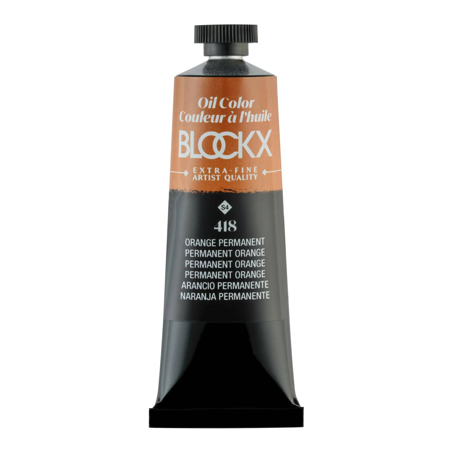 Blockx 3x Ölfarbe, Orange permanent -Tube 35ml - Permanentorange 213418BXC