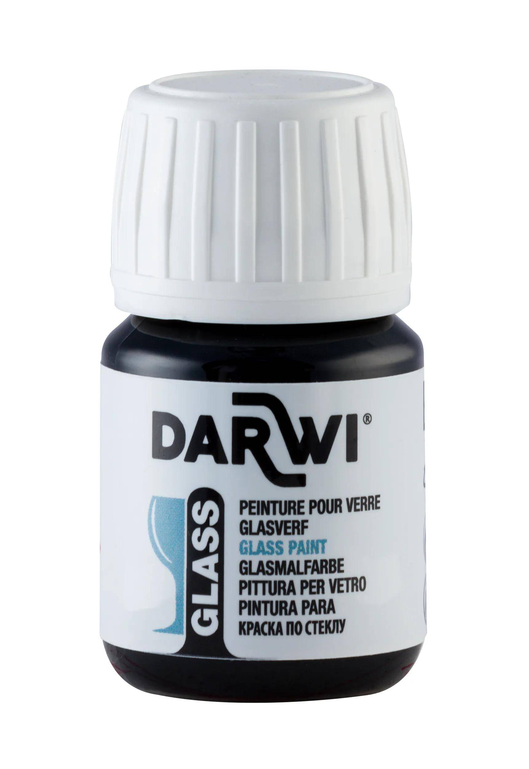Darwi 5x DARWI Glasmalfarbe, Flakon 30ml, Orange - Orange DA0700030752C