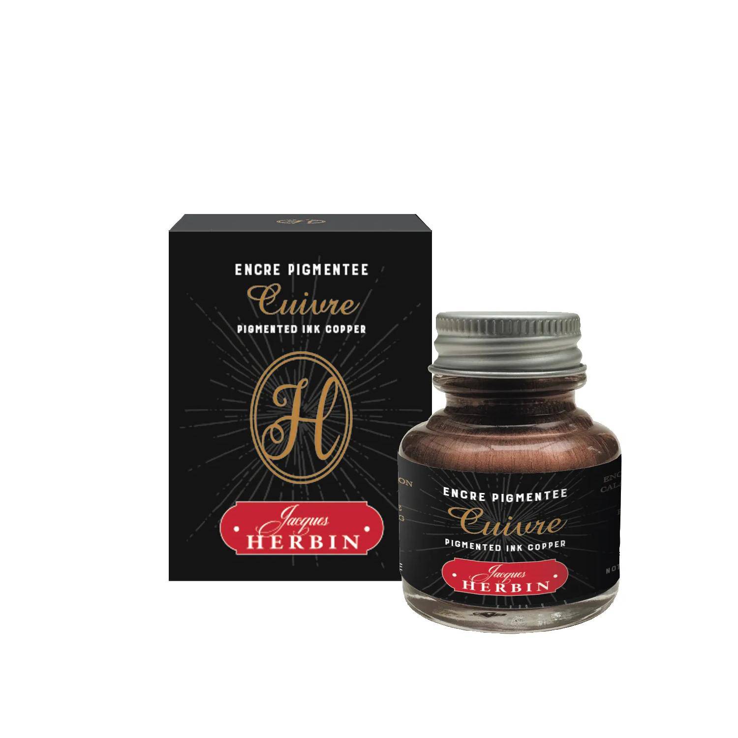 Jacques Herbin 4x Pigmentierte Tinte 30ml - Kupfer 13506T