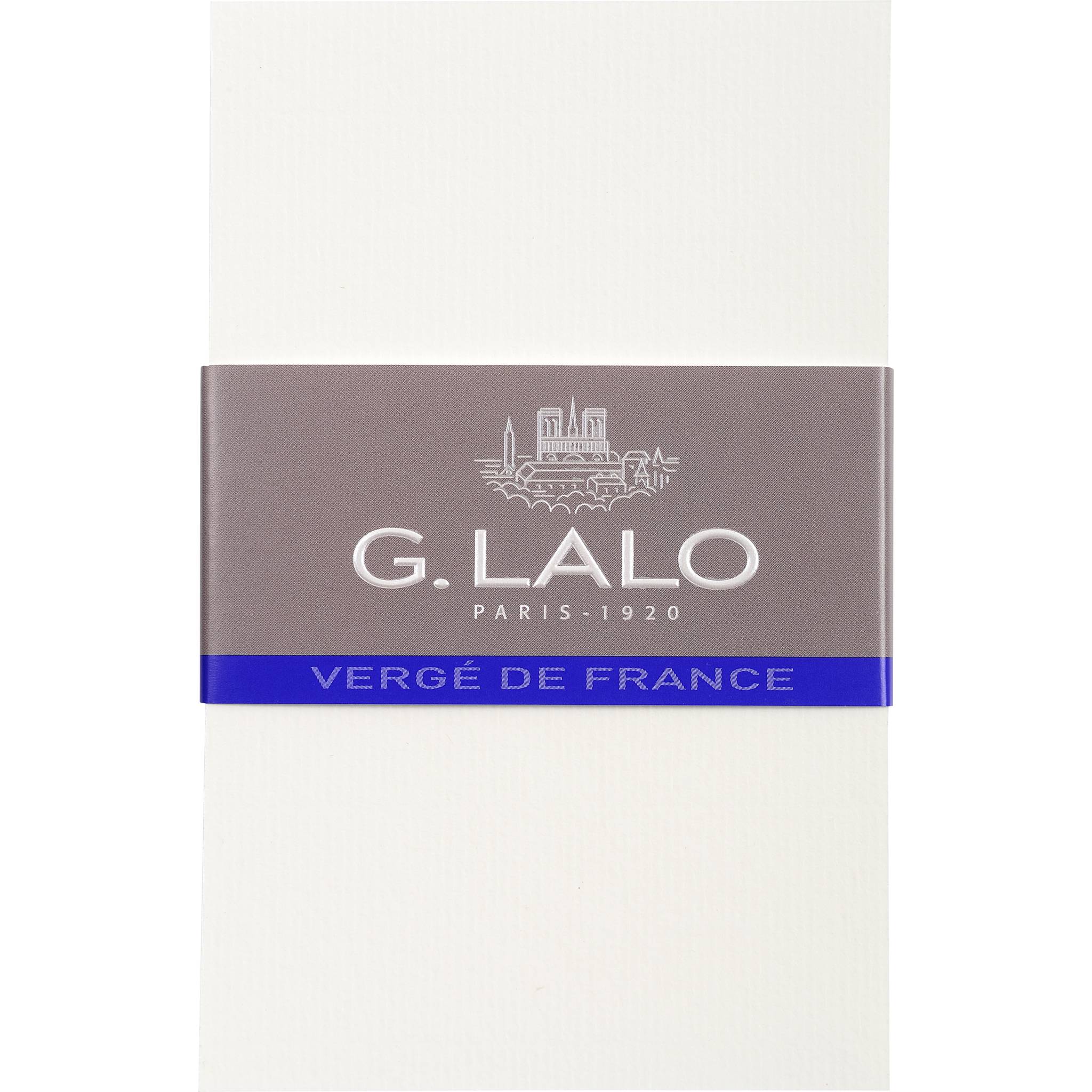 G.Lalo 5x Lalo, Packung mit 25 Karten Vergé de France, 85x135mm - Weiß 67300L