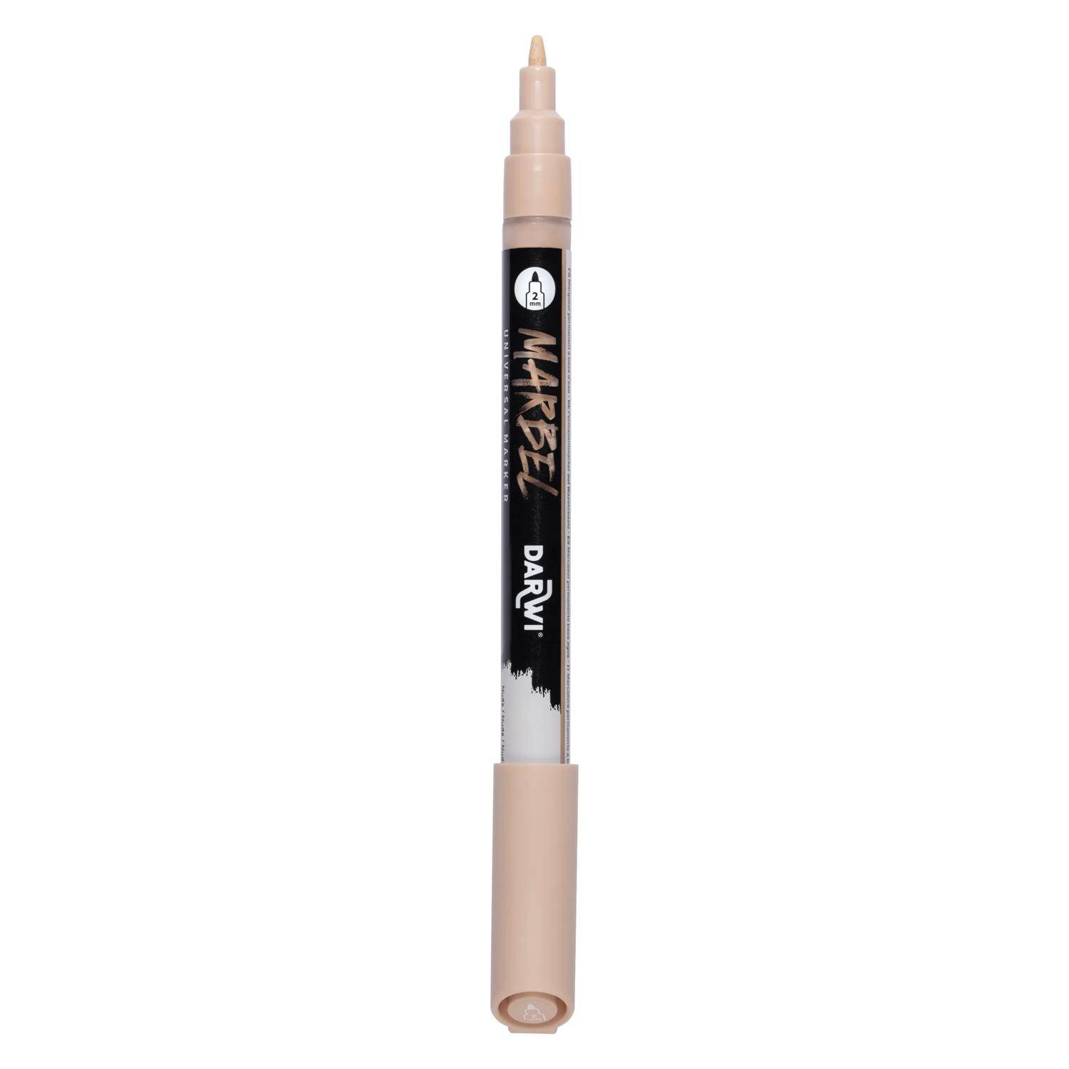 Darwi 6x Marker Acrylfarbe, konische feine Spitze 2mm Nude DA0223002425C