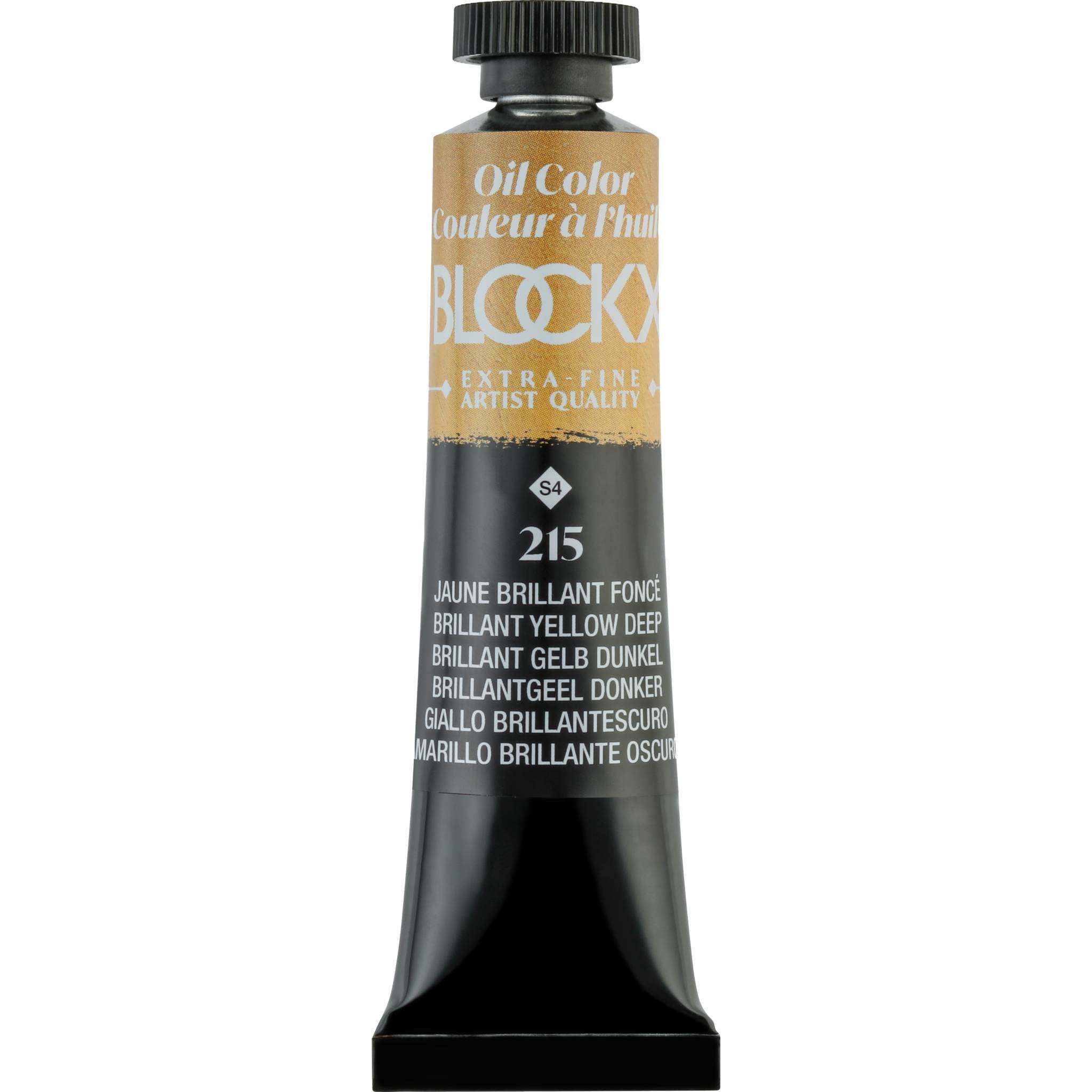 Blockx 3x Ölfarbe, Glänzendgelb dunkel, Tube 20ml - Dunkelglänzendgelb 212215BXC