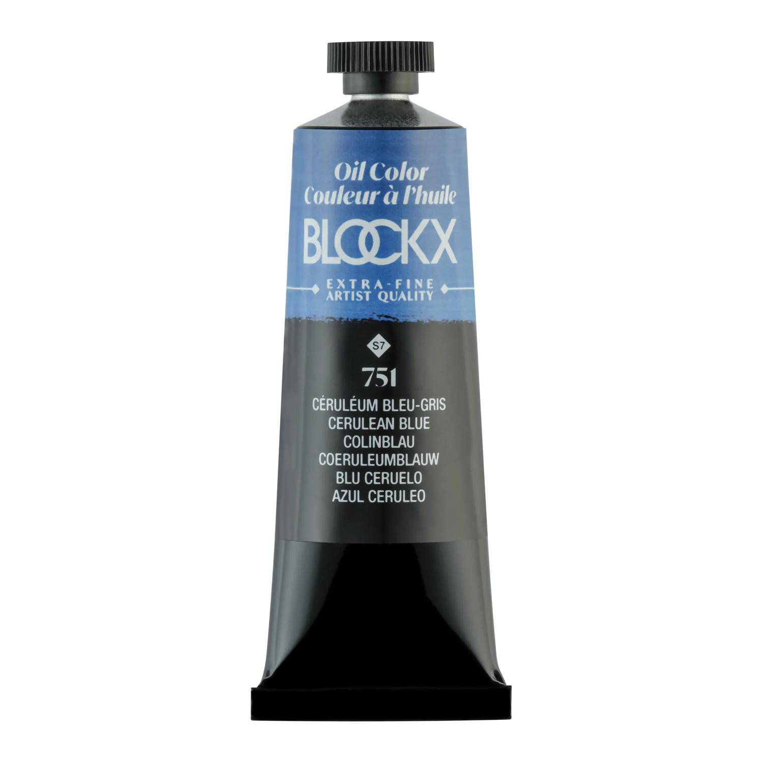 Blockx 3x Ölfarbe, Colinblaugrau -Tube 35ml - Colinblau 213751BXC