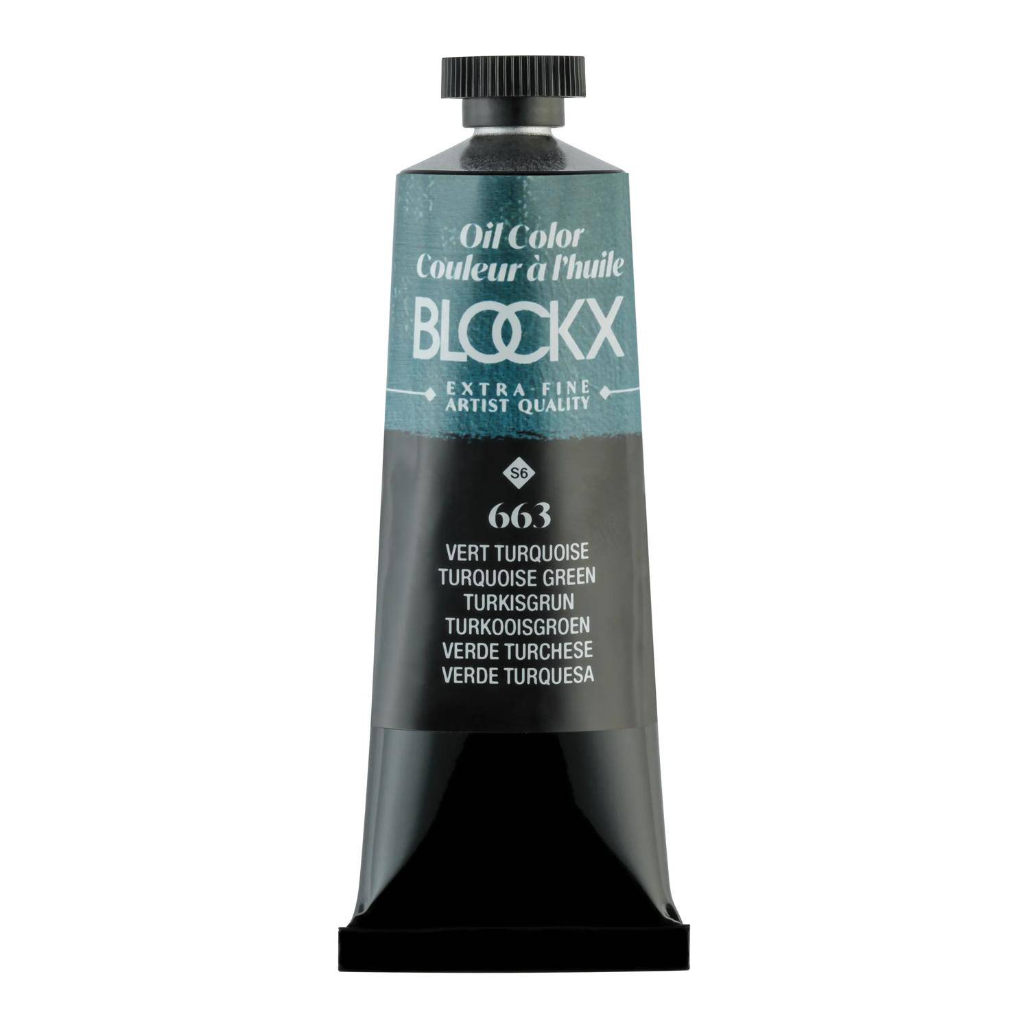 Blockx 3x Ölfarbe, Türkisgrün - Tube 35ml - Türkisgrün 213663BXC