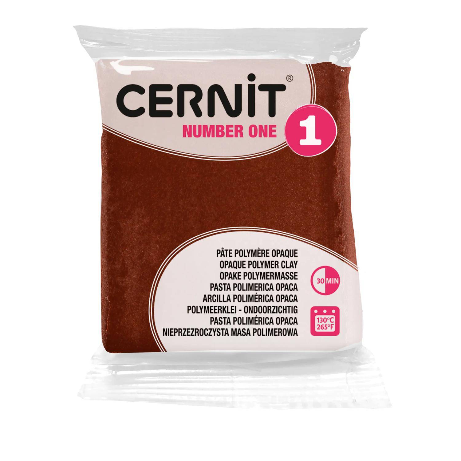 Cernit 6x Number One 56g, Braun - Braun CE0900056800C