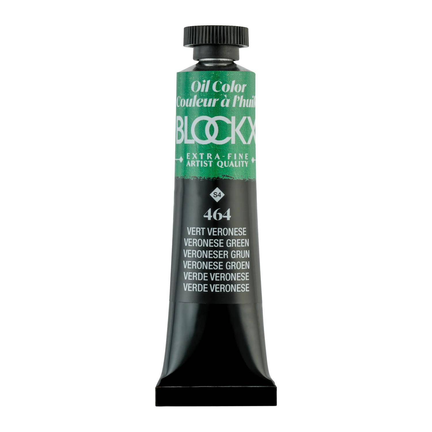 Blockx 3x Ölfarbe, Veroneser Grün, Tube 20ml - Veronese-Grün 212464BXC