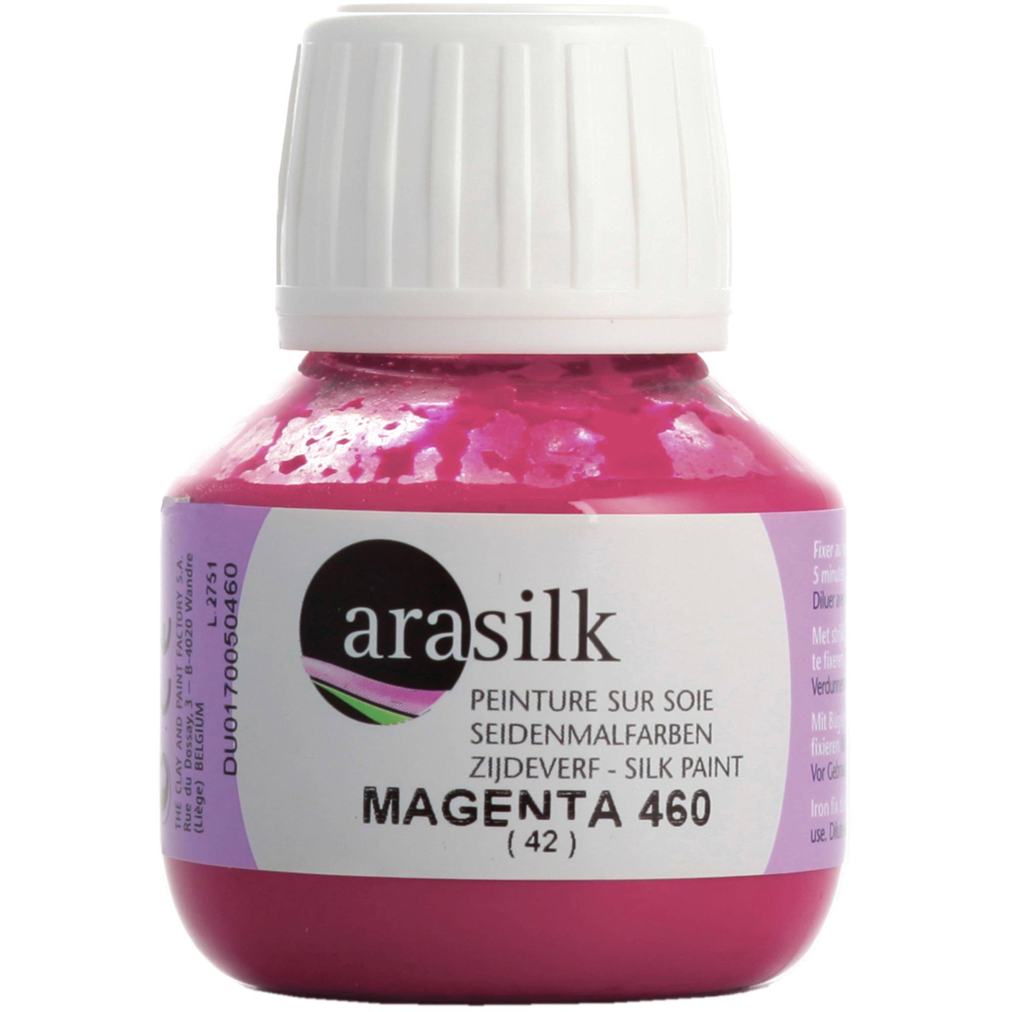 H Dupont 3x Arasilk 50ml, Seidenmalfarbe, Magenta - Magenta| DU0170050460C
