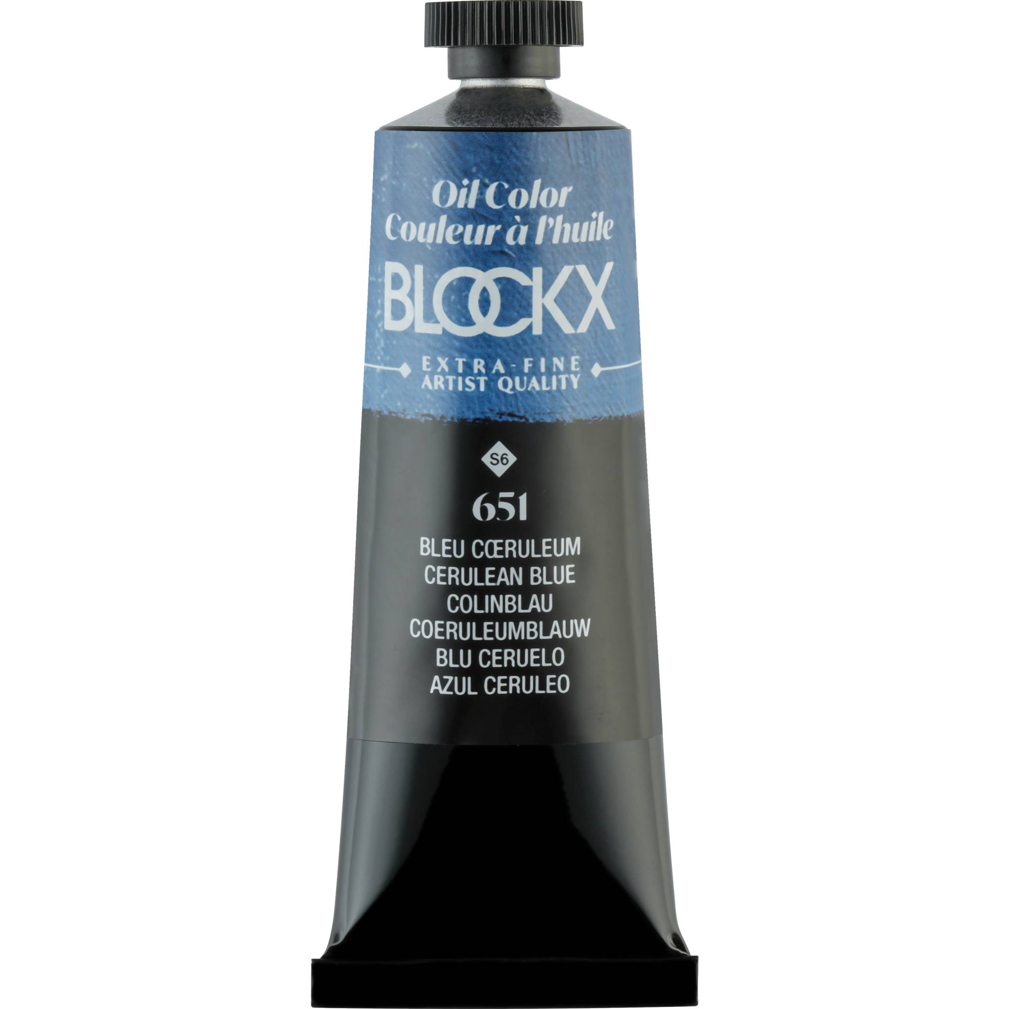 Blockx 3x Ölfarbe, Colinblau - Tube 35ml - Blau Ceruleum 213651BXC
