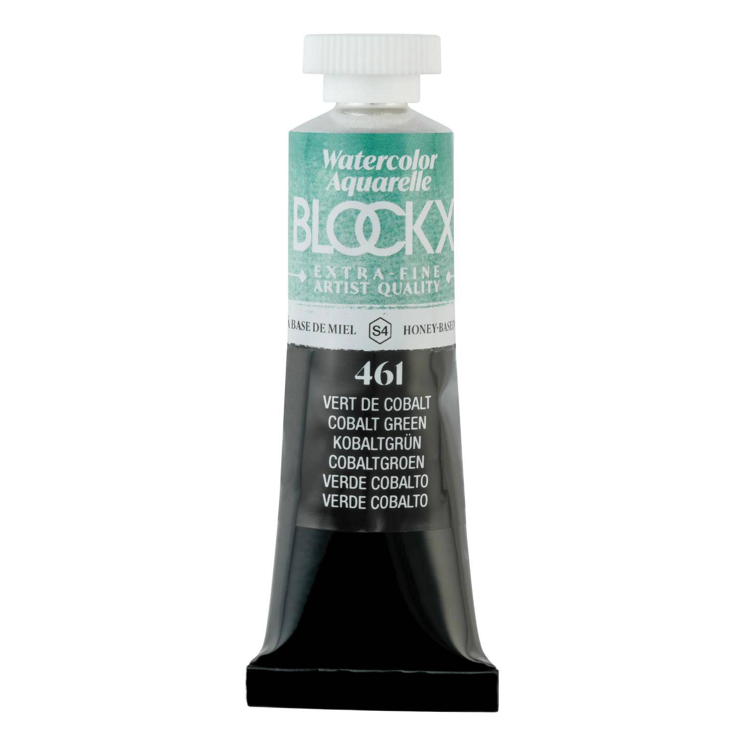 Blockx 3x Aquarellfarbe, Kobaltgrün - Tube 15ml - Kobaltgrün 44461BXC