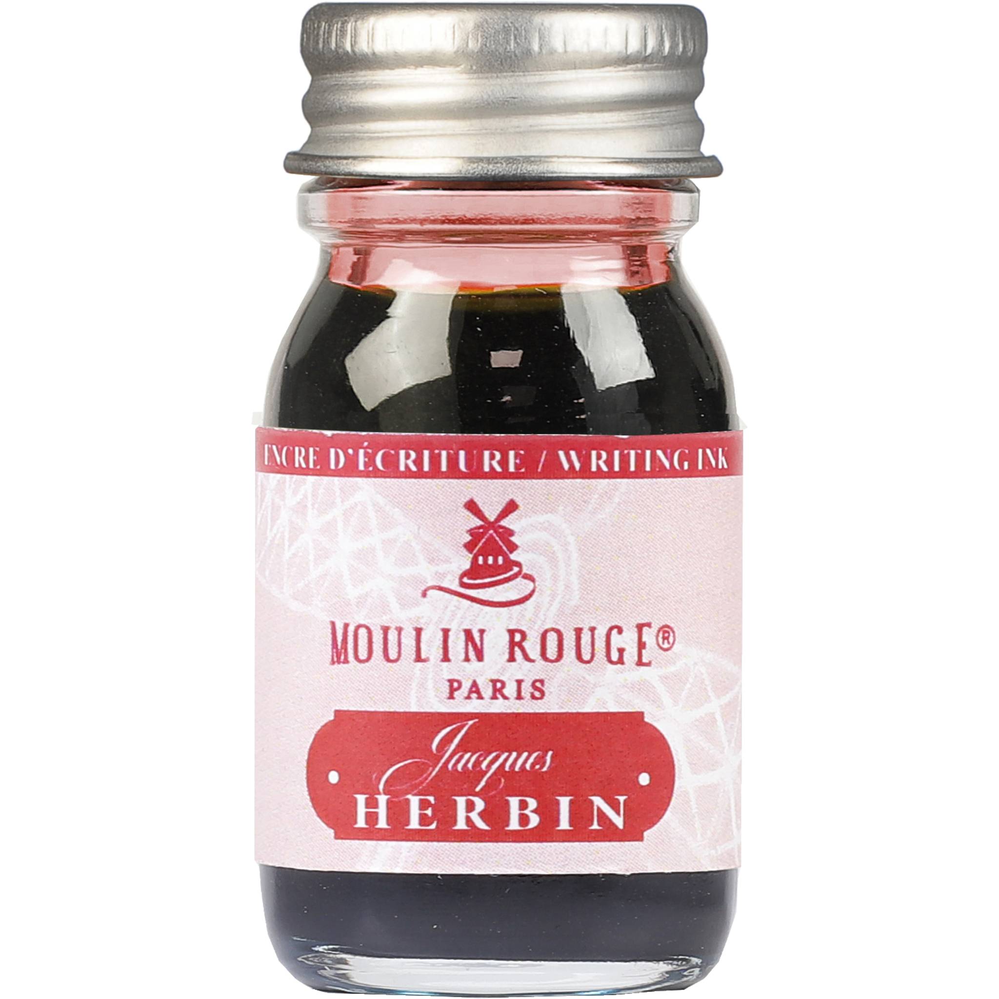 Jacques Herbin 6x Schreibtinten, Les couleurs de Paris, Flakon 10ml - Rot 11827T