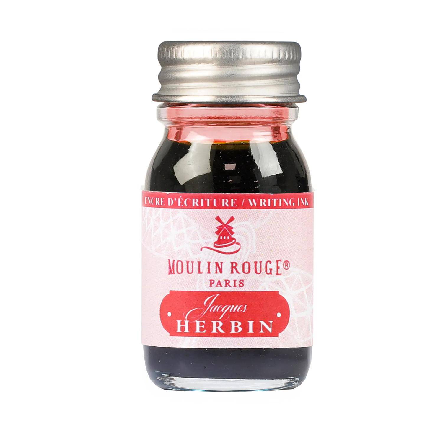 Jacques Herbin 6x Schreibtinten, Les couleurs de Paris, Flakon 10ml - Rot 11827T