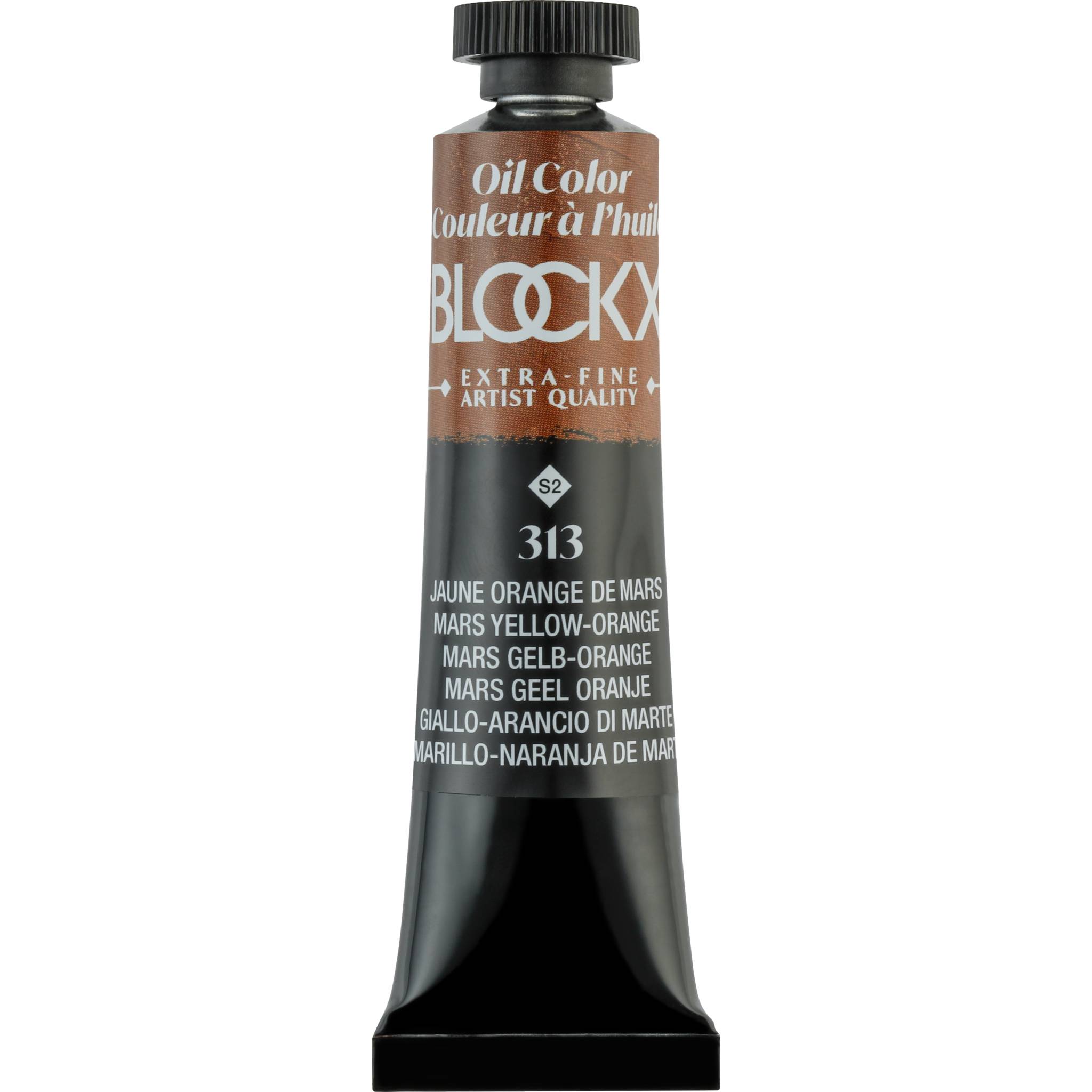 Blockx 3x Ölfarbe, Mars gelborange, Tube 20ml - Marsorangegelb 212313BXC