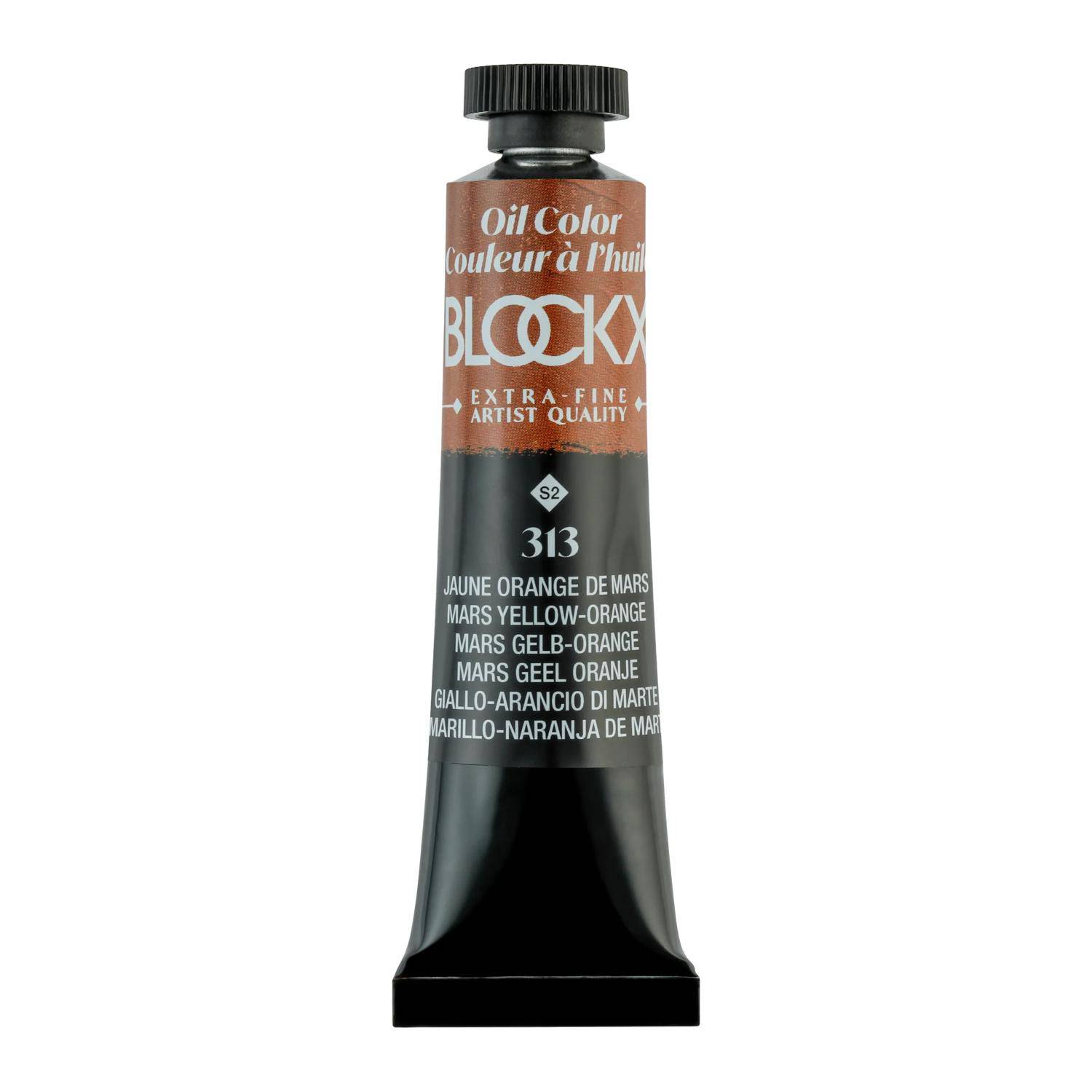 Blockx 3x Ölfarbe, Mars gelborange, Tube 20ml - Marsorangegelb 212313BXC