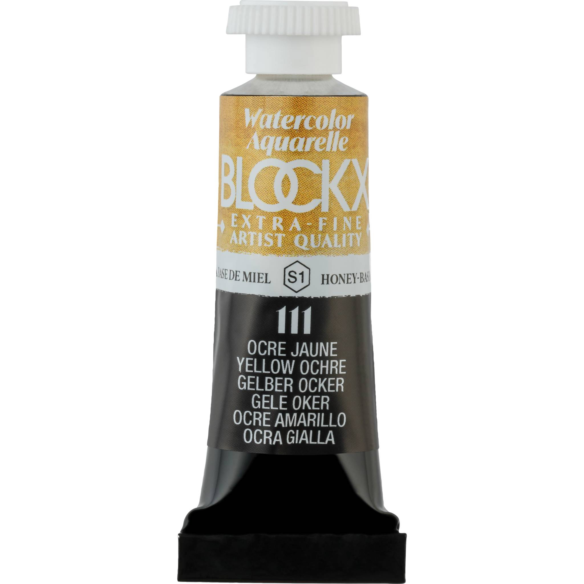 Blockx 3x Aquarellfarbe, Ockergelb - Tube 5ml - Ockergelb| 43111BXC
