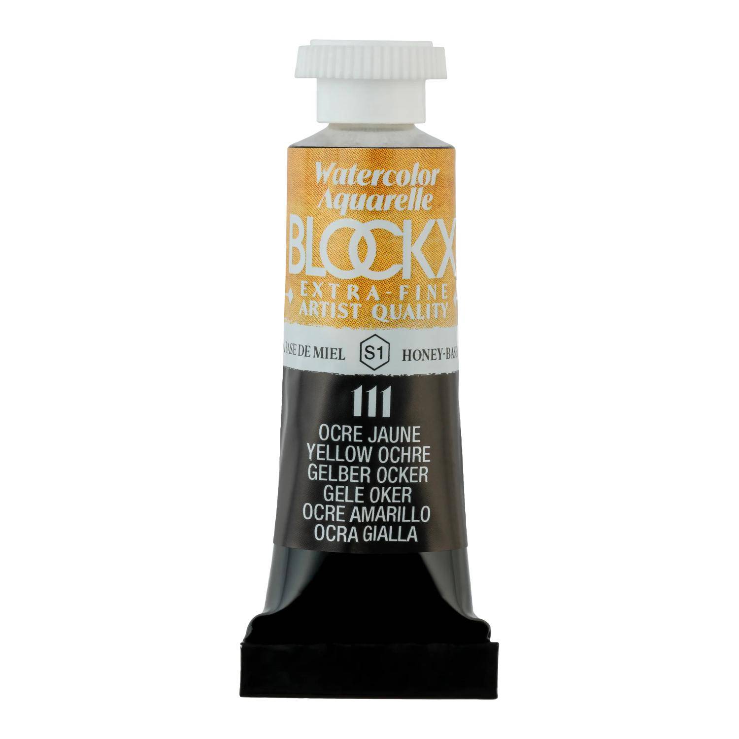 Blockx 3x Aquarellfarbe, Ockergelb - Tube 5ml - Ockergelb| 43111BXC