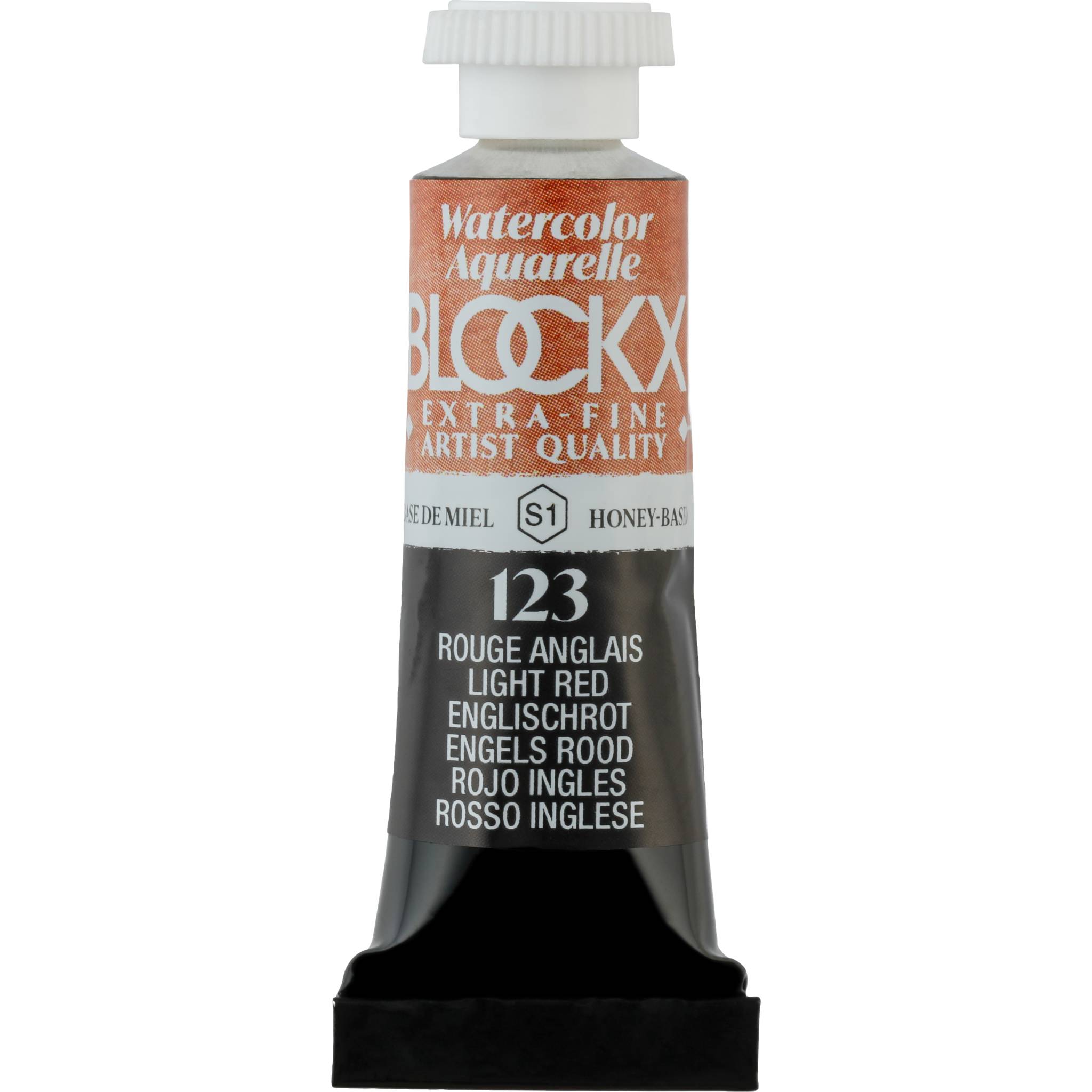 Blockx 3x Aquarellfarbe, Englischrot - Tube 5ml - Englischrot 43123BXC